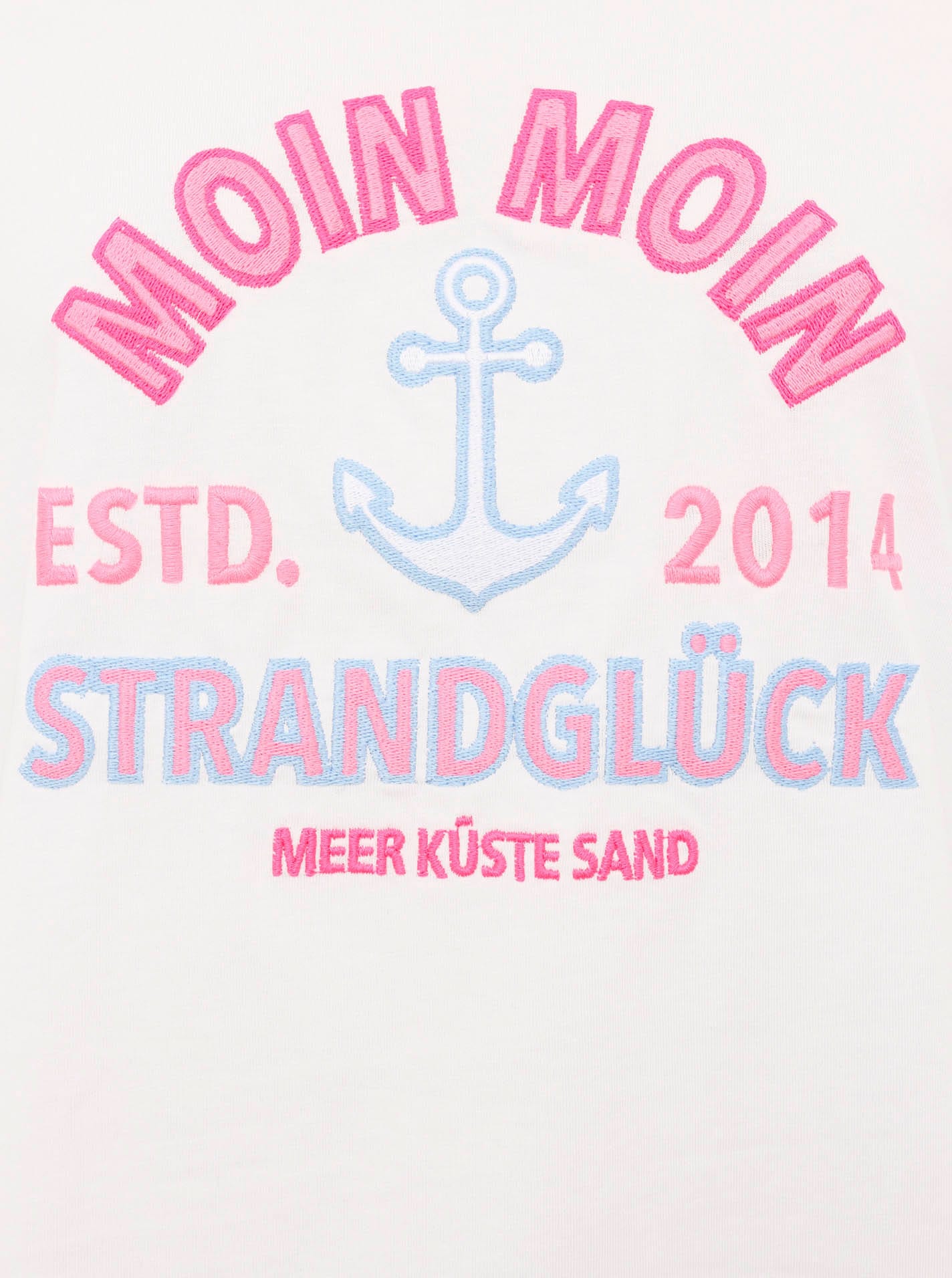Zwillingsherz T-Shirt »"Moin Moin"«, mit maritimer Stickerei