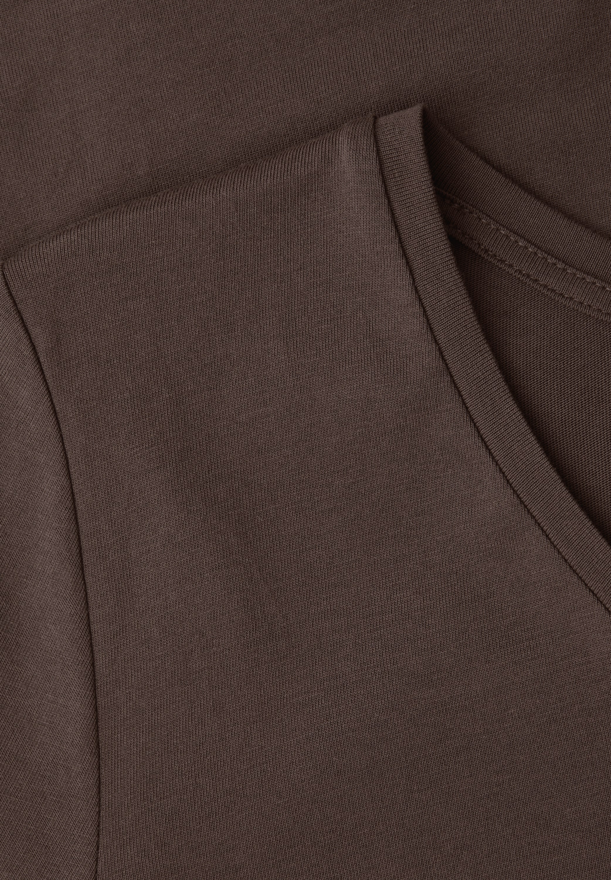 STREET ONE Rundhalsshirt Halbarm mit Turn-up