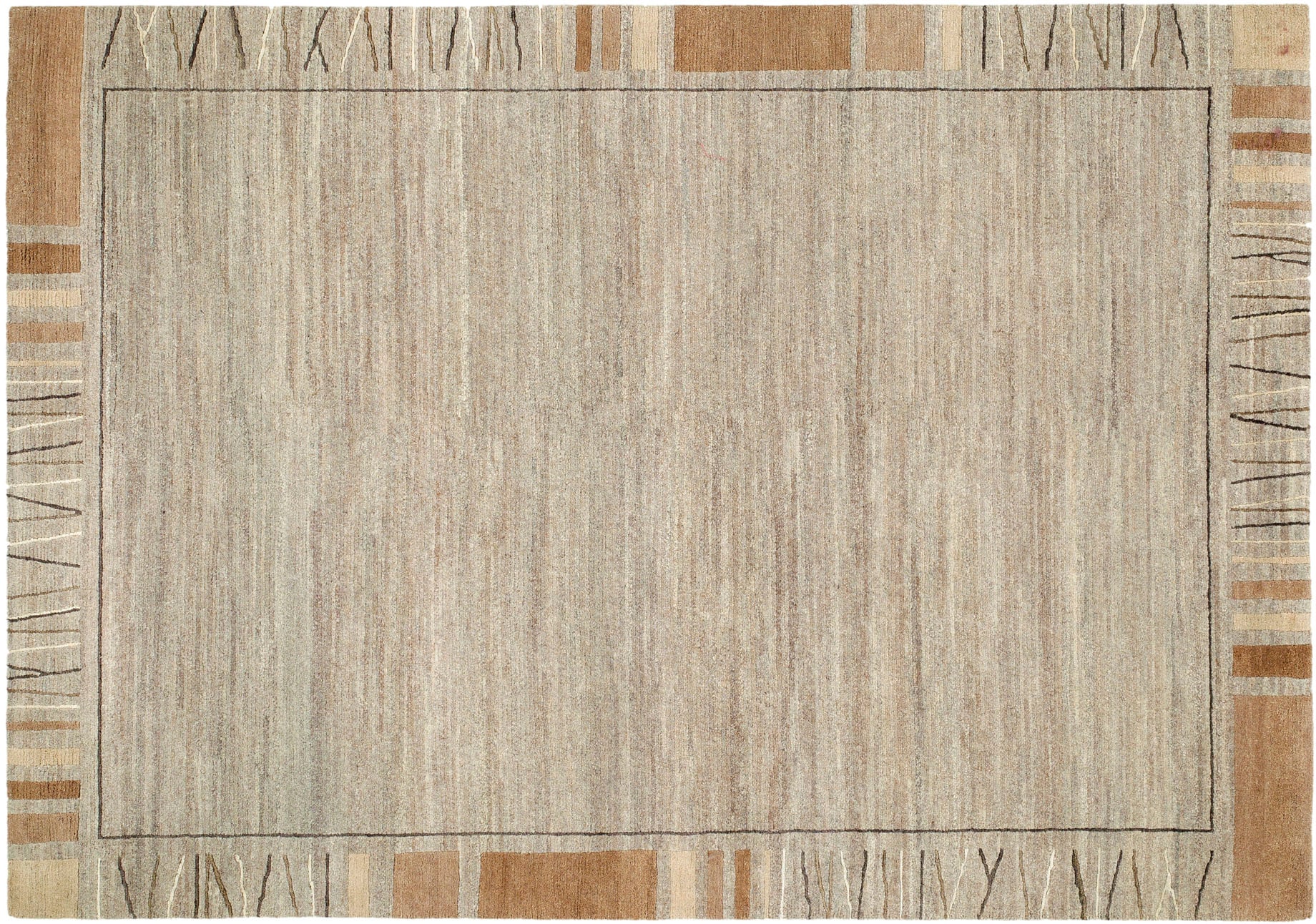 Image of OCI DIE TEPPICHMARKE Wollteppich "Sensation SILK 100 REKHI" rechteckig 6 mm Höhe handgeknüpft, Nepal, reine Wolle, Wohnzimmer