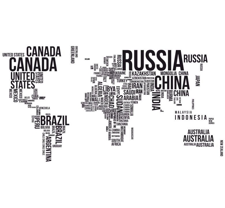 Image of Wall-Art Wandtattoo »Schriftzug Weltkarte Lernhilfe«, (1 St.) bei Ackermann Versand Schweiz