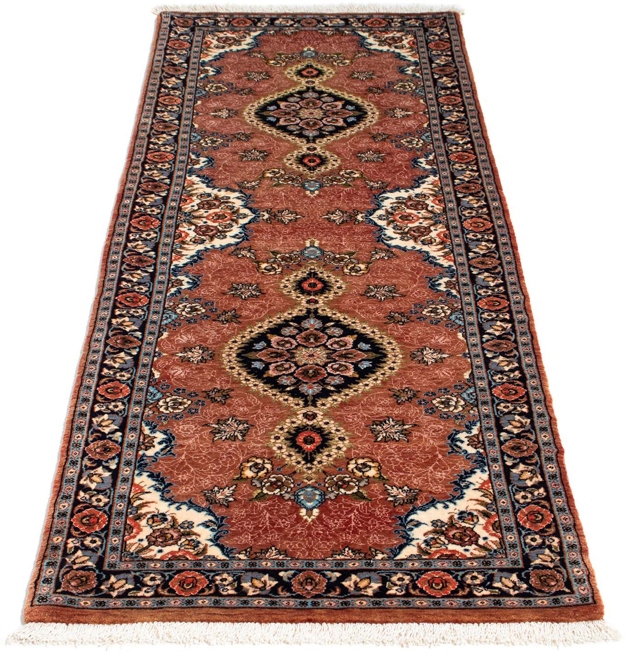 Image of morgenland Orientteppich »Perser - Ghom - 192 x 68 cm - rost«, rechteckig, 10 mm Höhe, Wohnzimmer, Handgeknüpft, Einzelstück mit Zertifikat bei Ackermann Versand Schweiz