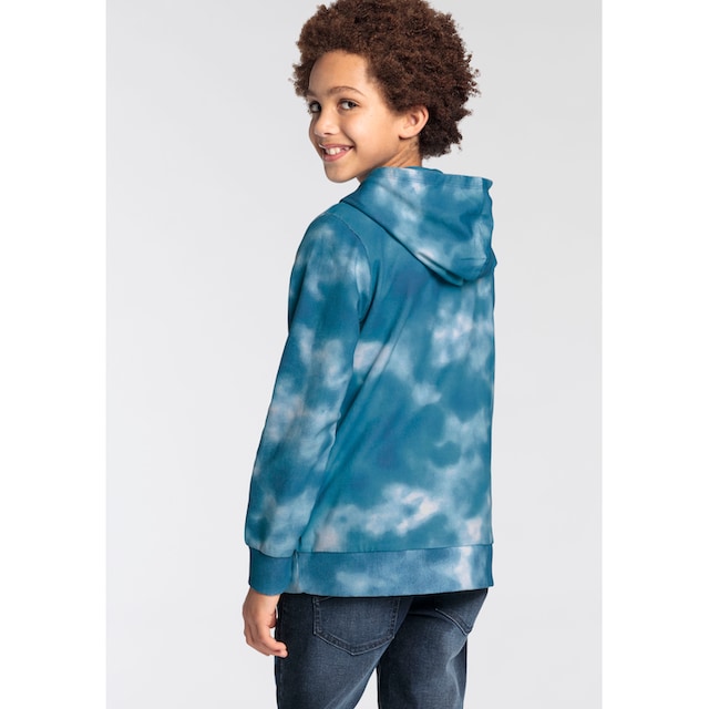 Trendige KangaROOS Kapuzensweatshirt »Kangaroos Jungen«, mit allover Batik- Print ohne Mindestbestellwert shoppen