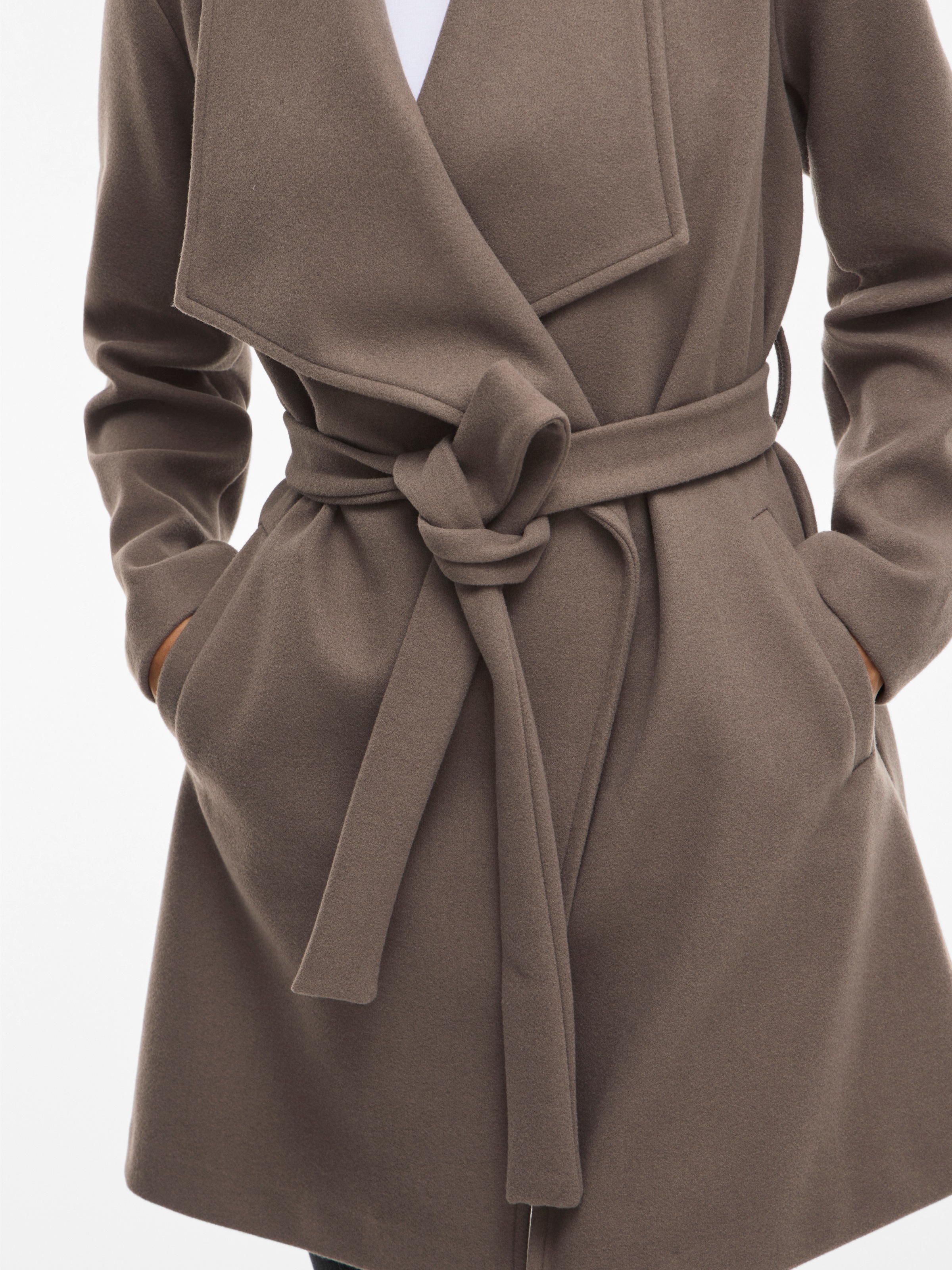 Vila Kurzmantel »VICOOLEY COLLAR BELT COAT - NOOS«