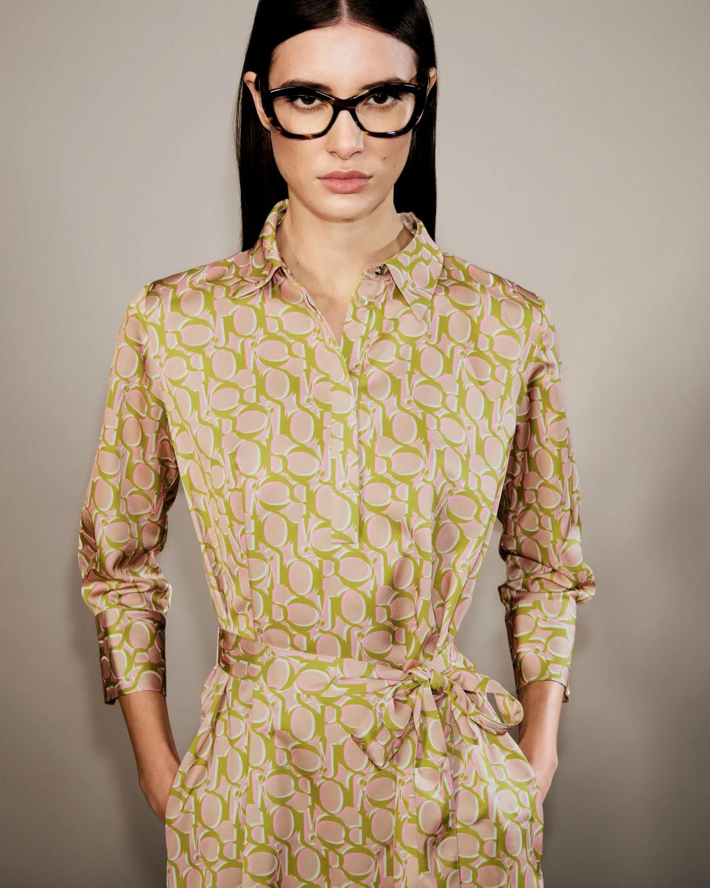 JOOP! Robe midi »Diandra2« Sans poche avec imprimé intégral