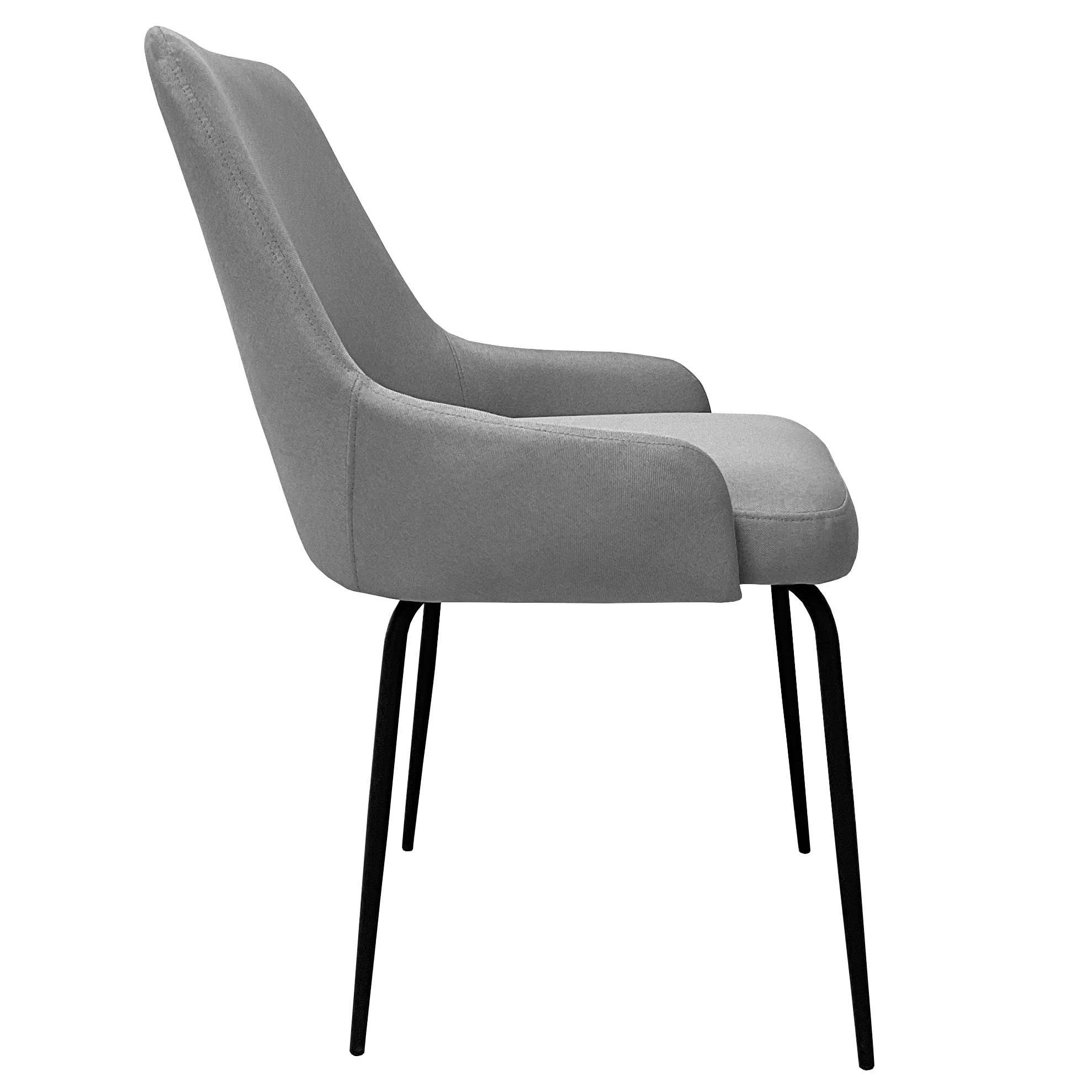 GOODproduct Esszimmerstuhl »Cillian« () 1 Stk.pflegeleichter Webstoff, schwarze Metallbeine, Sitzbreite 46 cm