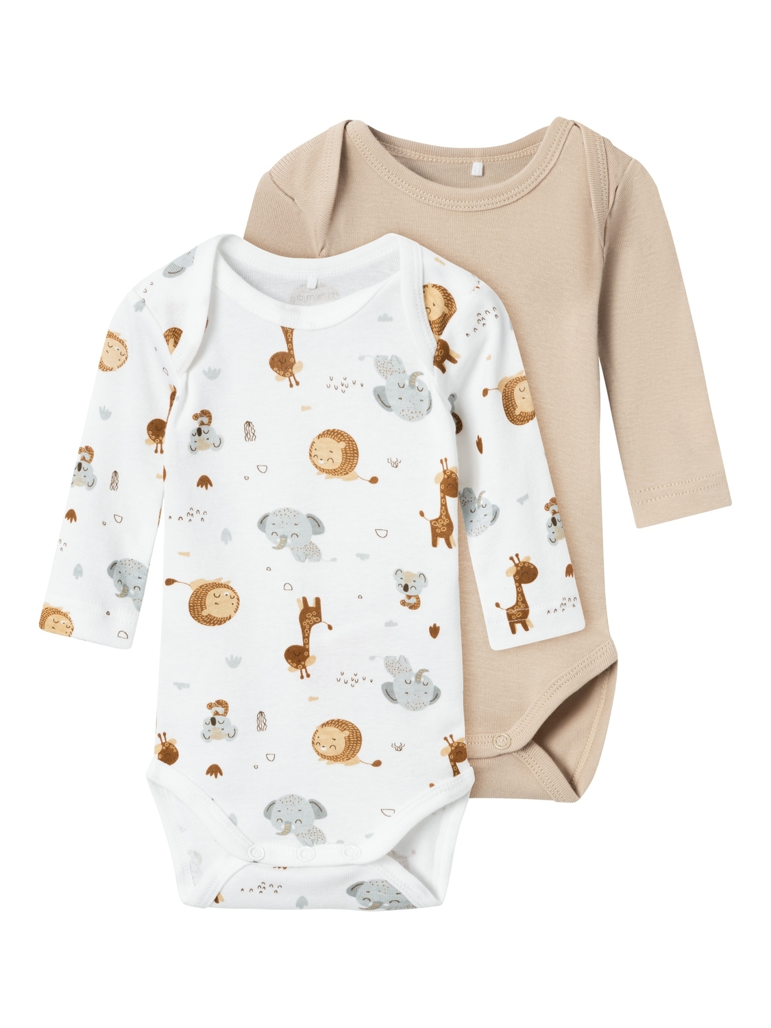 Body »NBNBODY 2P LS BEIGE ANIMAL NOOS«