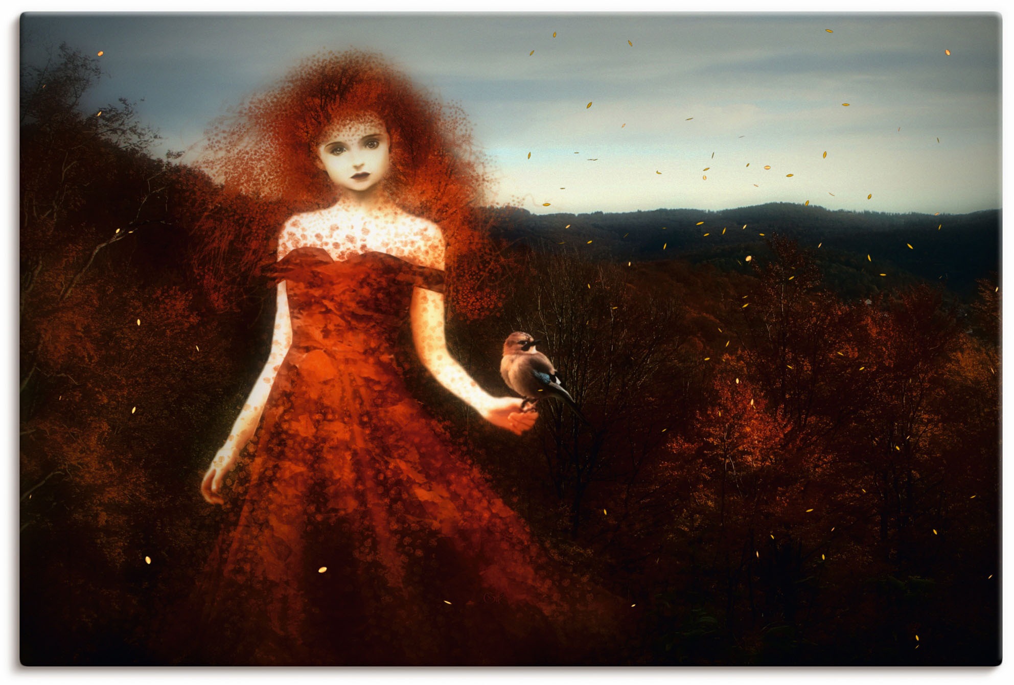 Image of Artland Wandbild »Holla die Waldfee«, Märchenbilder, (1 St.), in vielen Grössen & Produktarten - Alubild / Outdoorbild für den Aussenbereich, Leinwandbild, Poster, Wandaufkleber / Wandtattoo auch für Badezimmer geeignet bei Ackermann Versand Schweiz