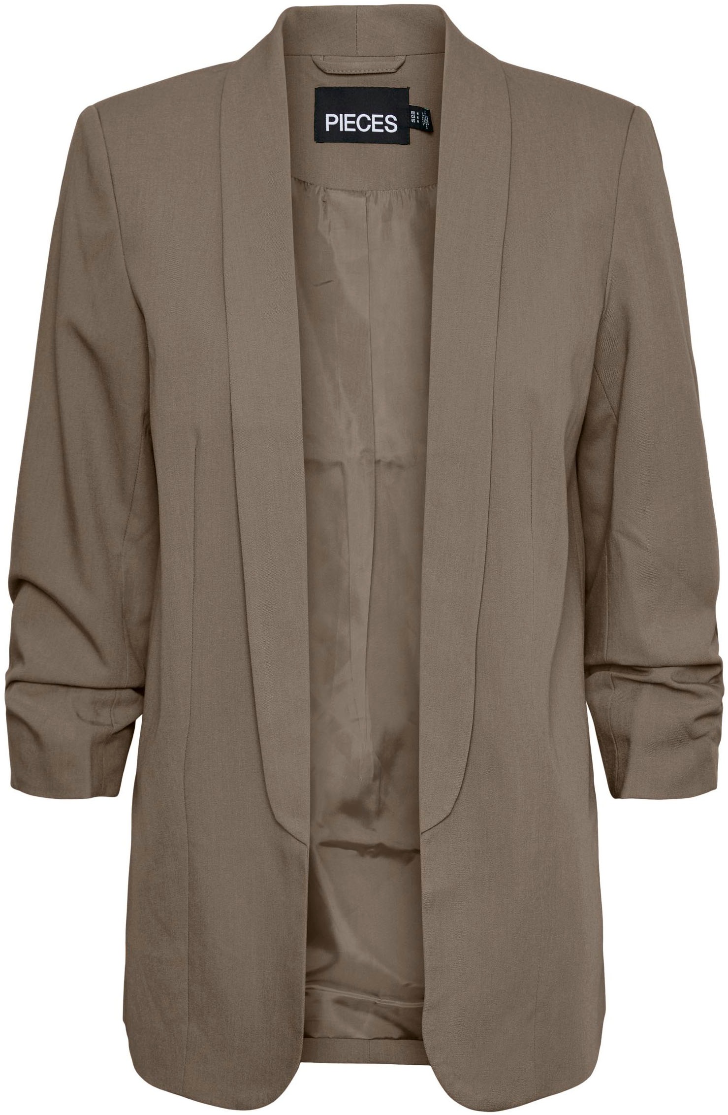 pieces Blusenblazer »PCBOSELLA 3/4 BLAZER NOOS«, mit Faltendetail am Ärmel