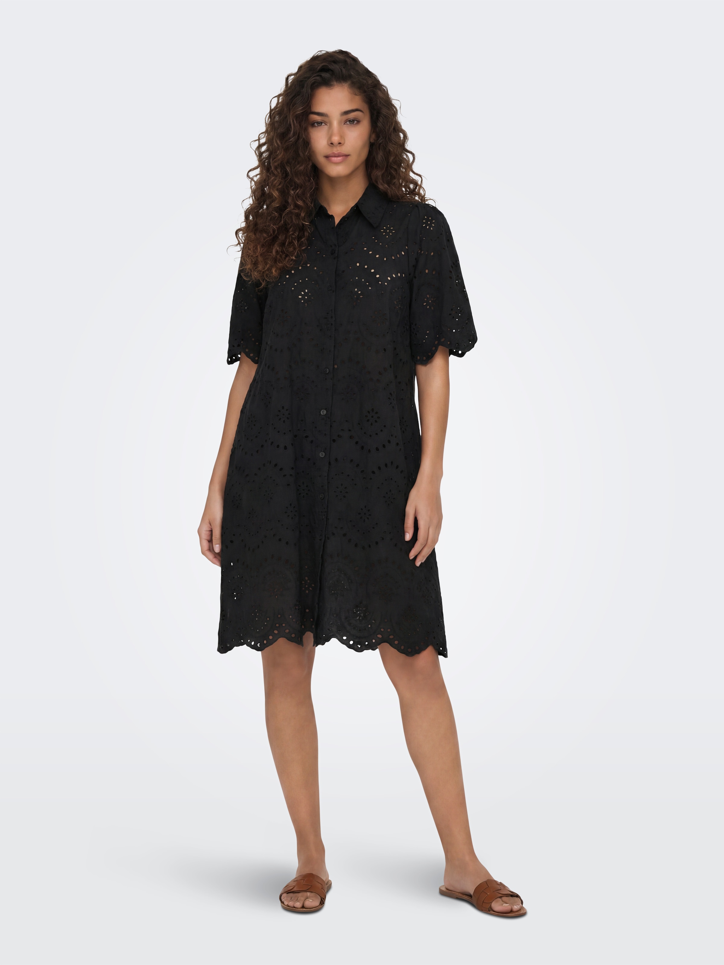 ONLY Robe en dentelle »ONLVALAIS S/S DRESS WVN NOOS«