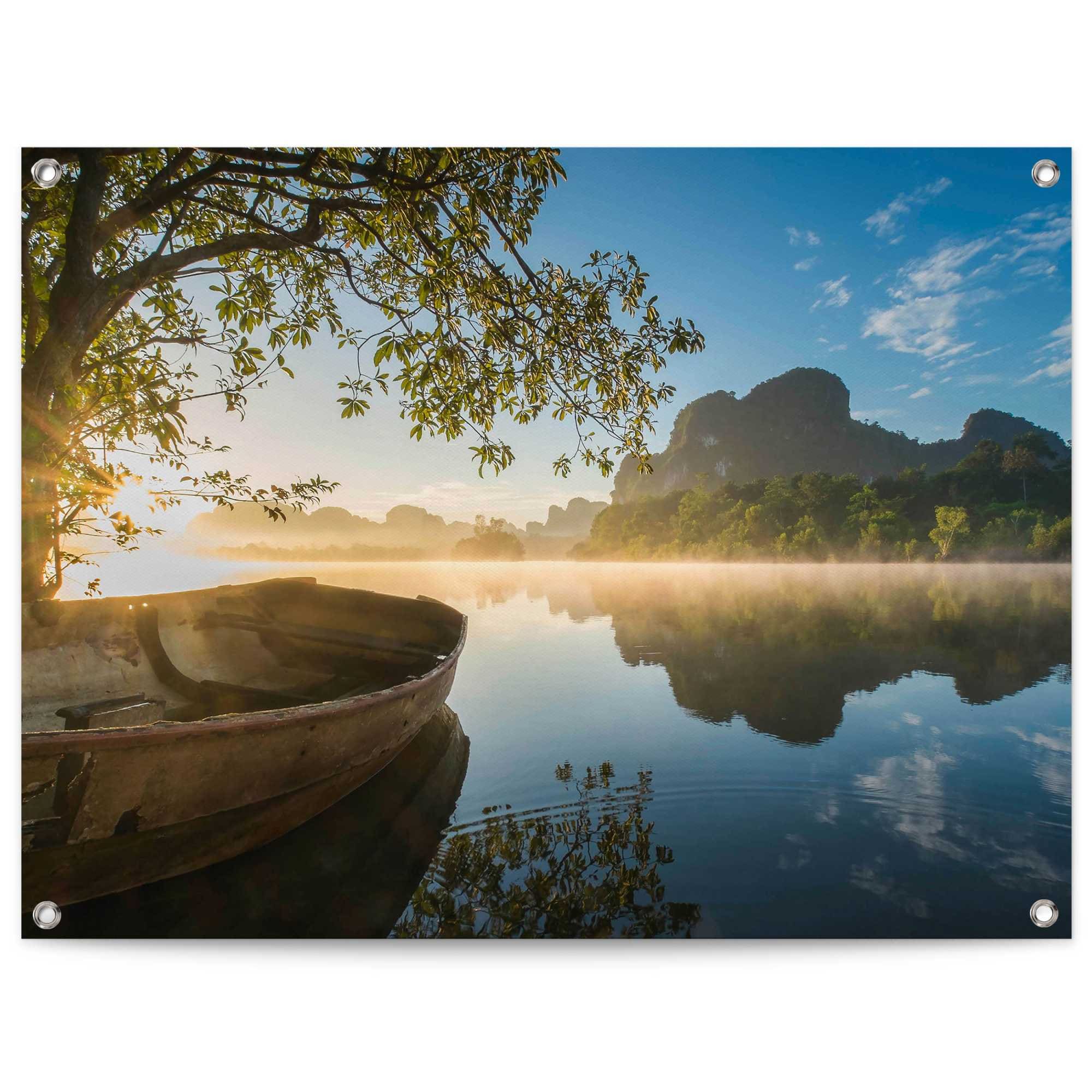 Image of Reinders Poster "Boot auf dem See" Outdoor für Garten oder Balkon