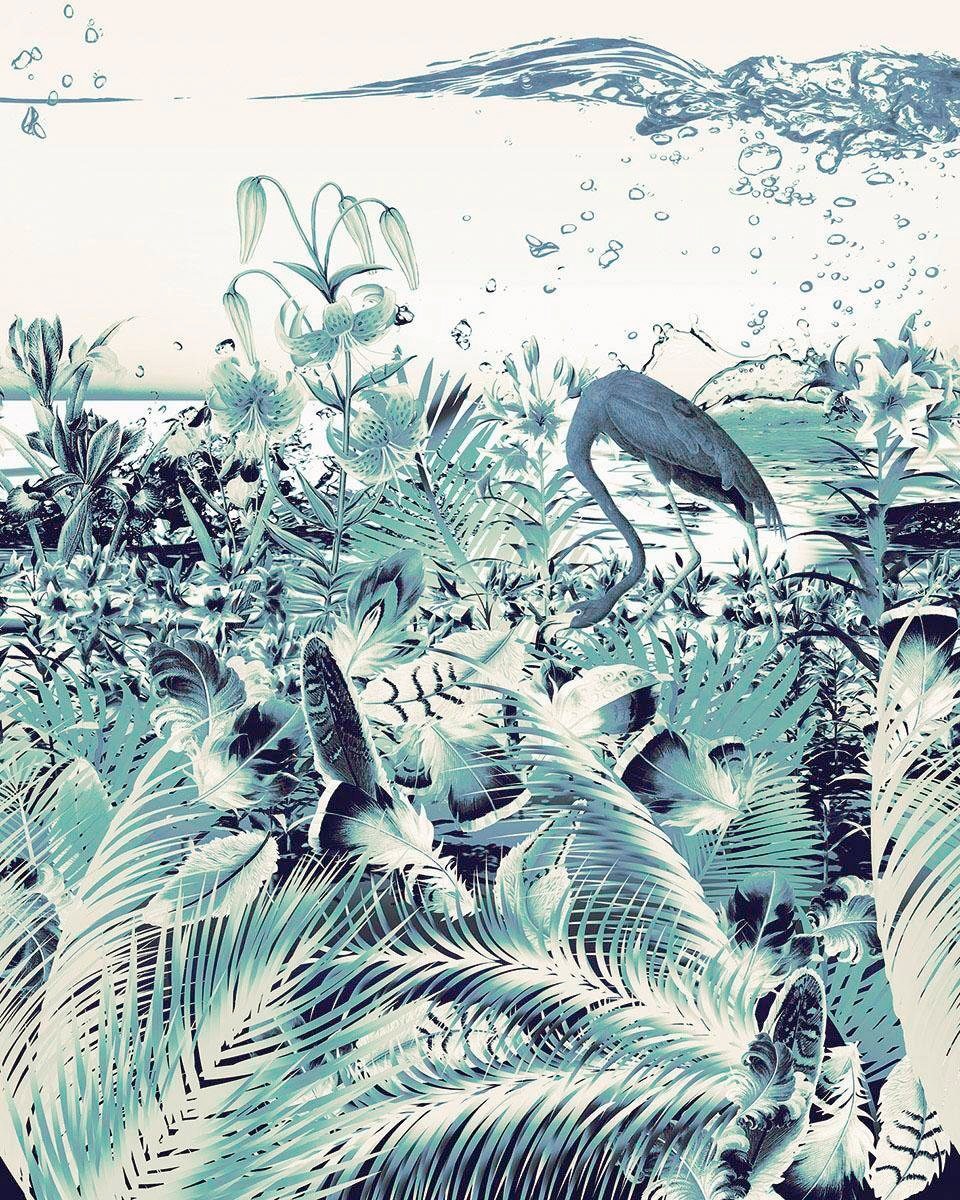 Image of Komar Vliestapete "Digitaldruck Vlies - Fantasia Cool - Grösse 200 x 250 cm" bedruckt glatt Wohnzimmer, Schlafzimmer