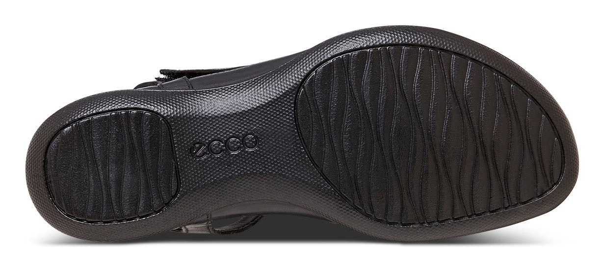 Ecco Riemchensandale »FLASH«, Sommerschuh, Sandalette, Klettschuh, im Metallic-Look