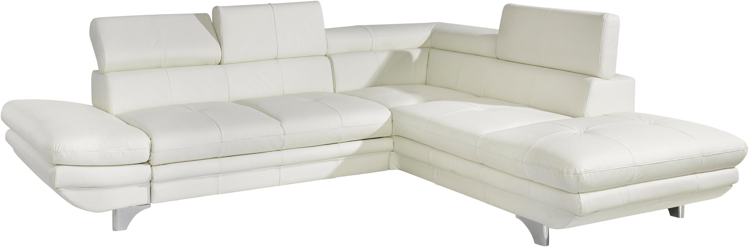 COTTA Polstergarnitur »Enterprise L-Form«, (Set), Set bestehend aus: Ecksofa mit Arm- & Kopfteilverstellung & Hocker