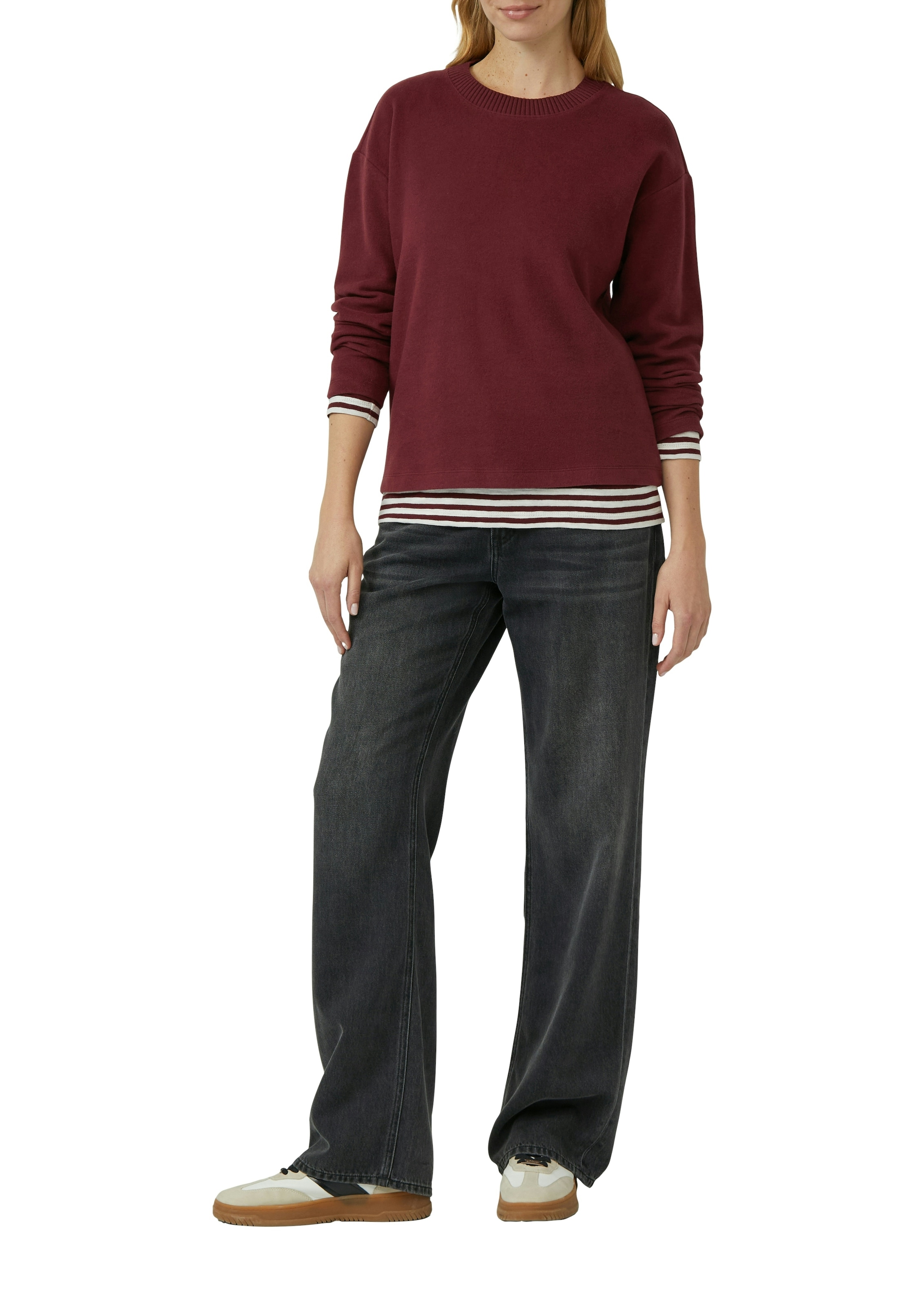 s.Oliver Sweat-shirt , avec bord-côte
