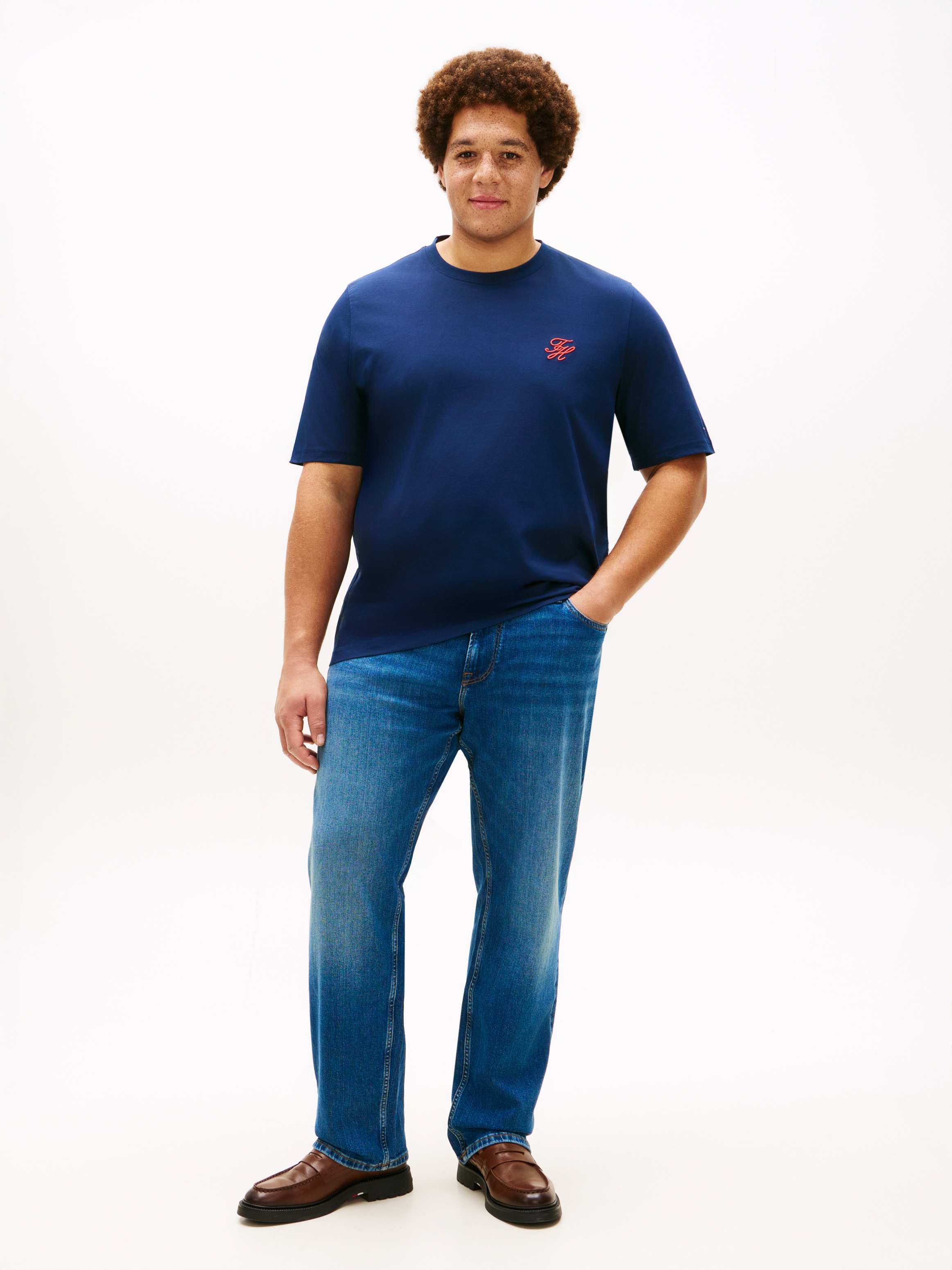 Tommy Hilfiger Big & Tall T-Shirt »BT-SCRIPT MONOGRAM SWIMSHOP« Grosse Grössen, Jersey, Logo-Stickerei