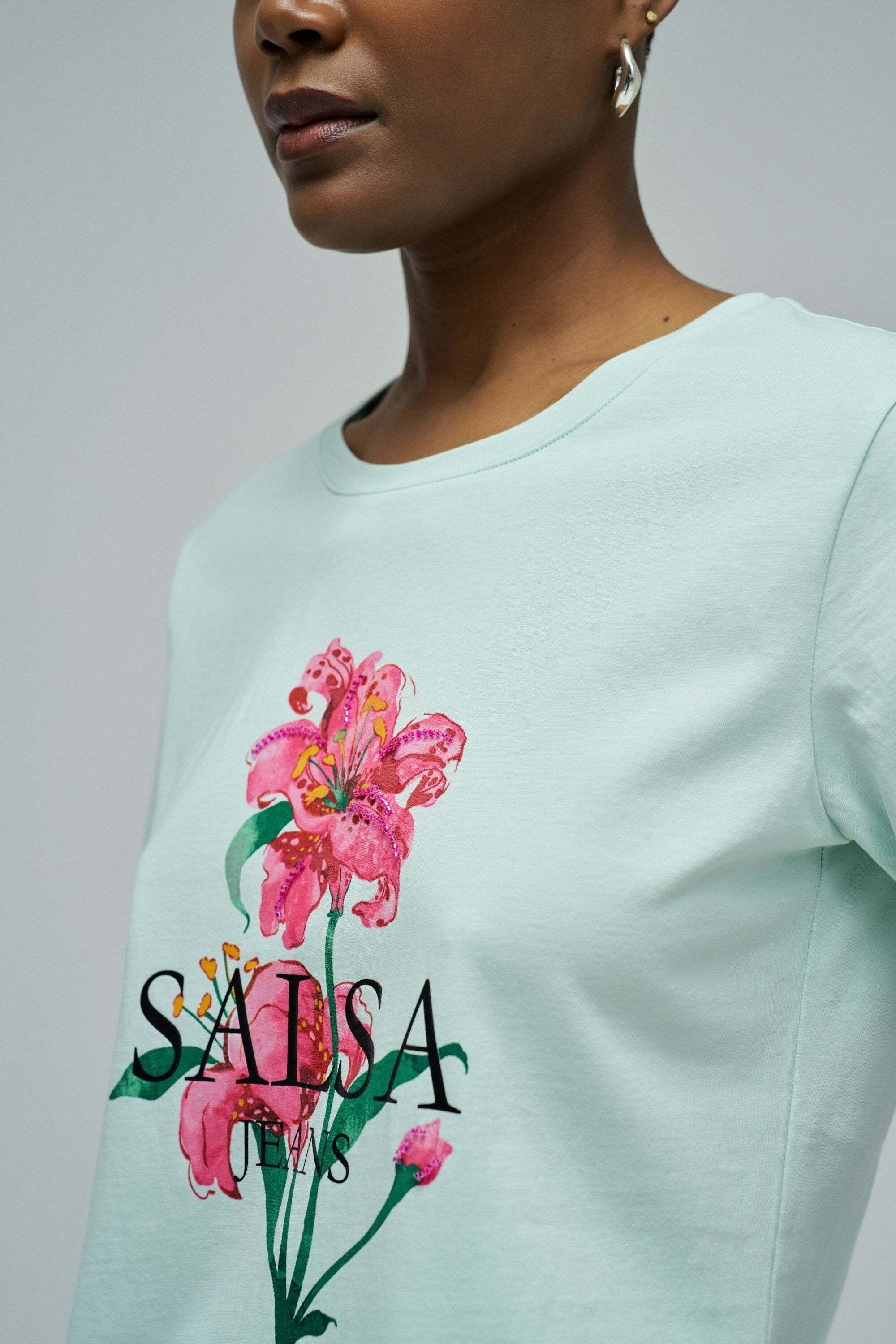 Salsa T-Shirt »Salsa Jeans T-Shirt Flower Print«