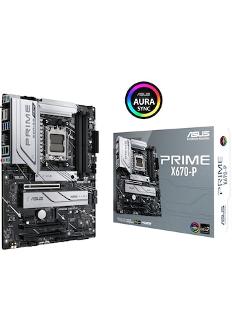 Mainboard »PRIME X670-P«, ATX, PCIe 5.0, 3x M.2, DDR5-Speicher, USB 3.2 Gen 2x2 Typ-C