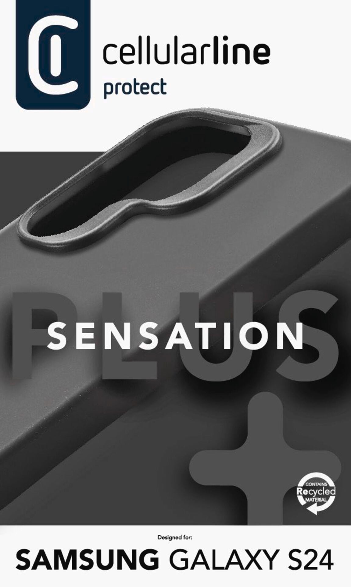 Cellularline Handyhülle »Sensation Case für Samsung Galaxy S24«, Handycover Backcover Schutzhülle Handyschutzhülle stossfest kratzfest