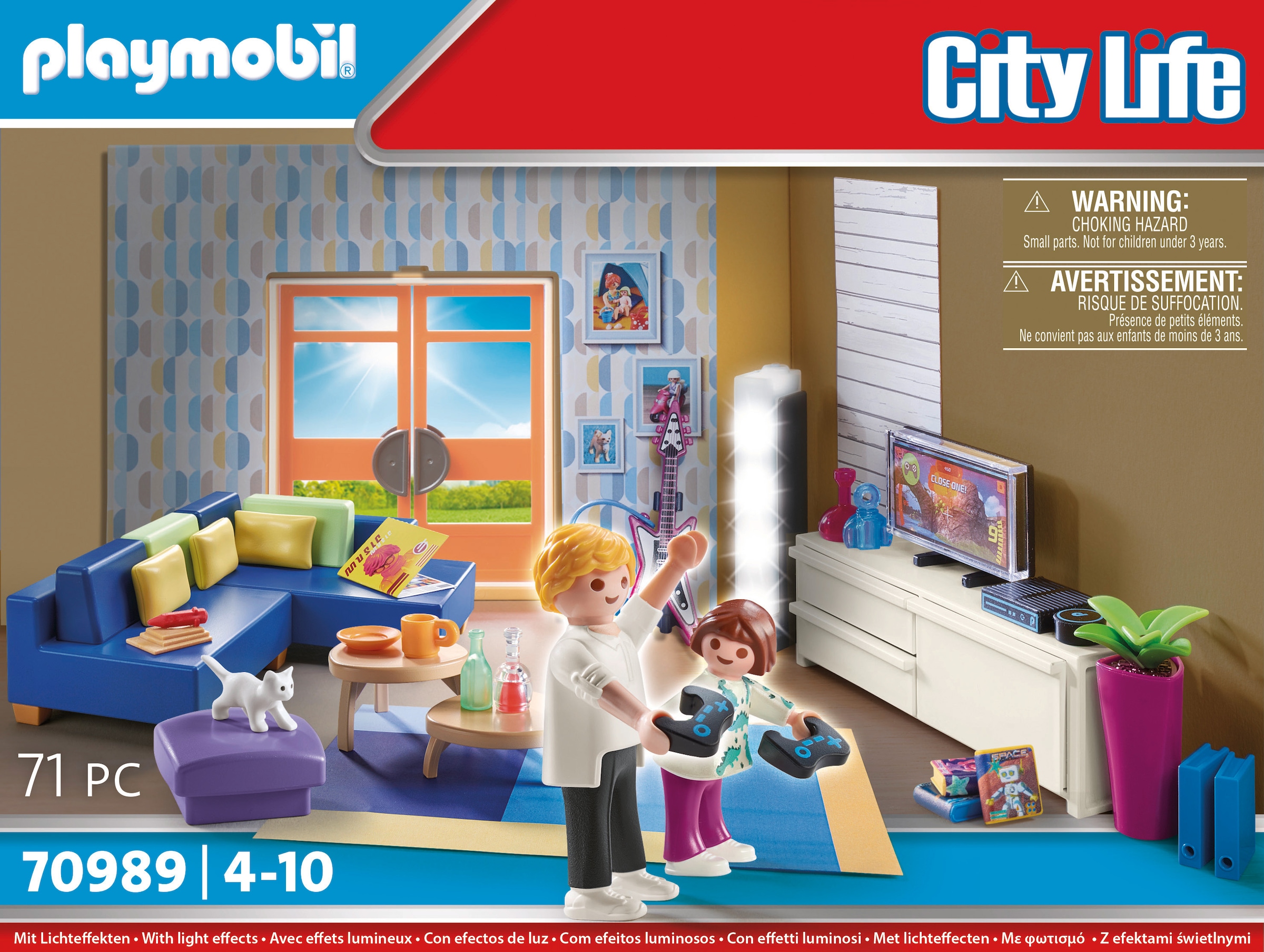 Playmobil® Konstruktions-Spielset »Wohnzimmer (70989), City Life«, (71 St.), Made in Germany