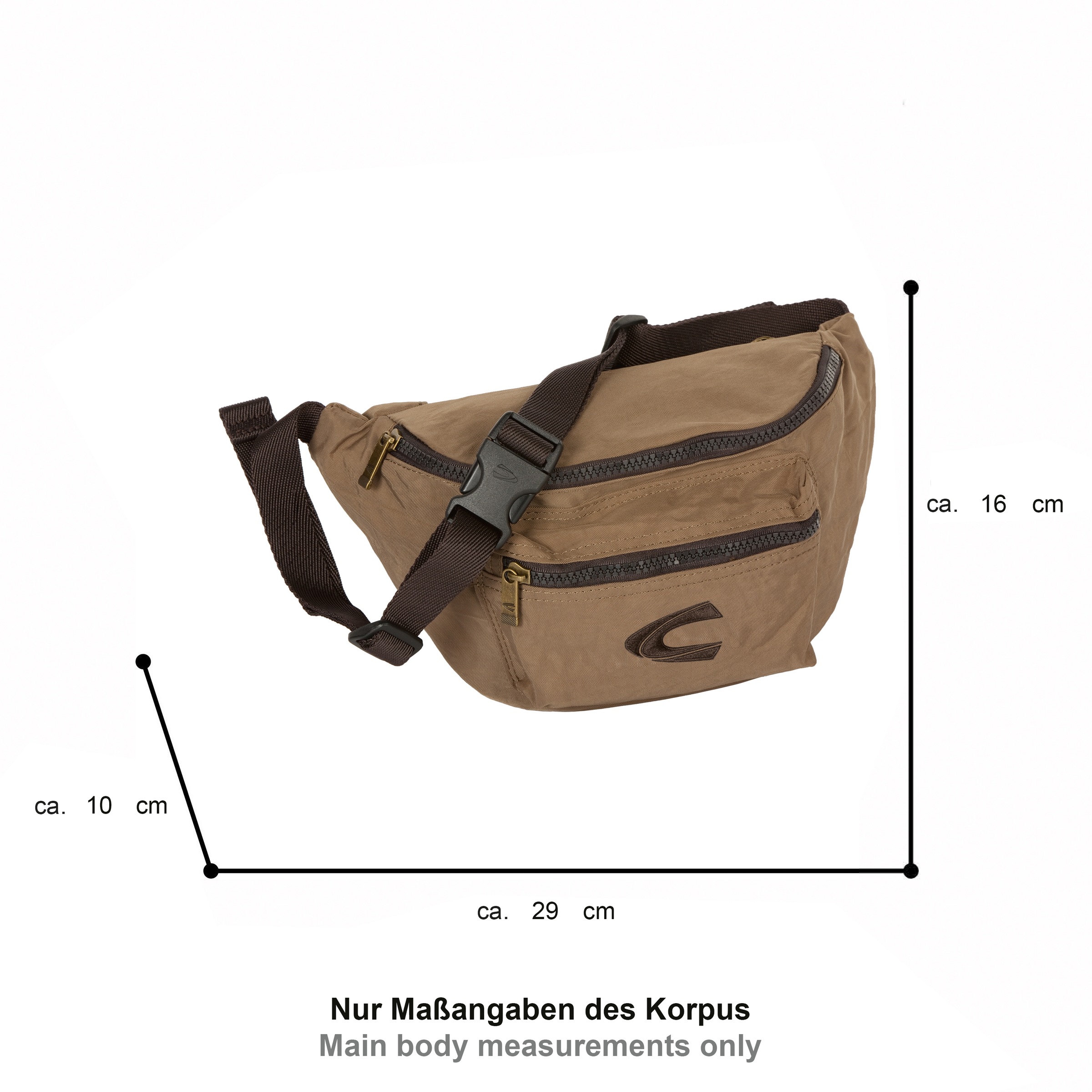 camel active Bauchtasche »Journey« Herren Crossbody-Bag, funktional perfekt für alle Lebenslagen