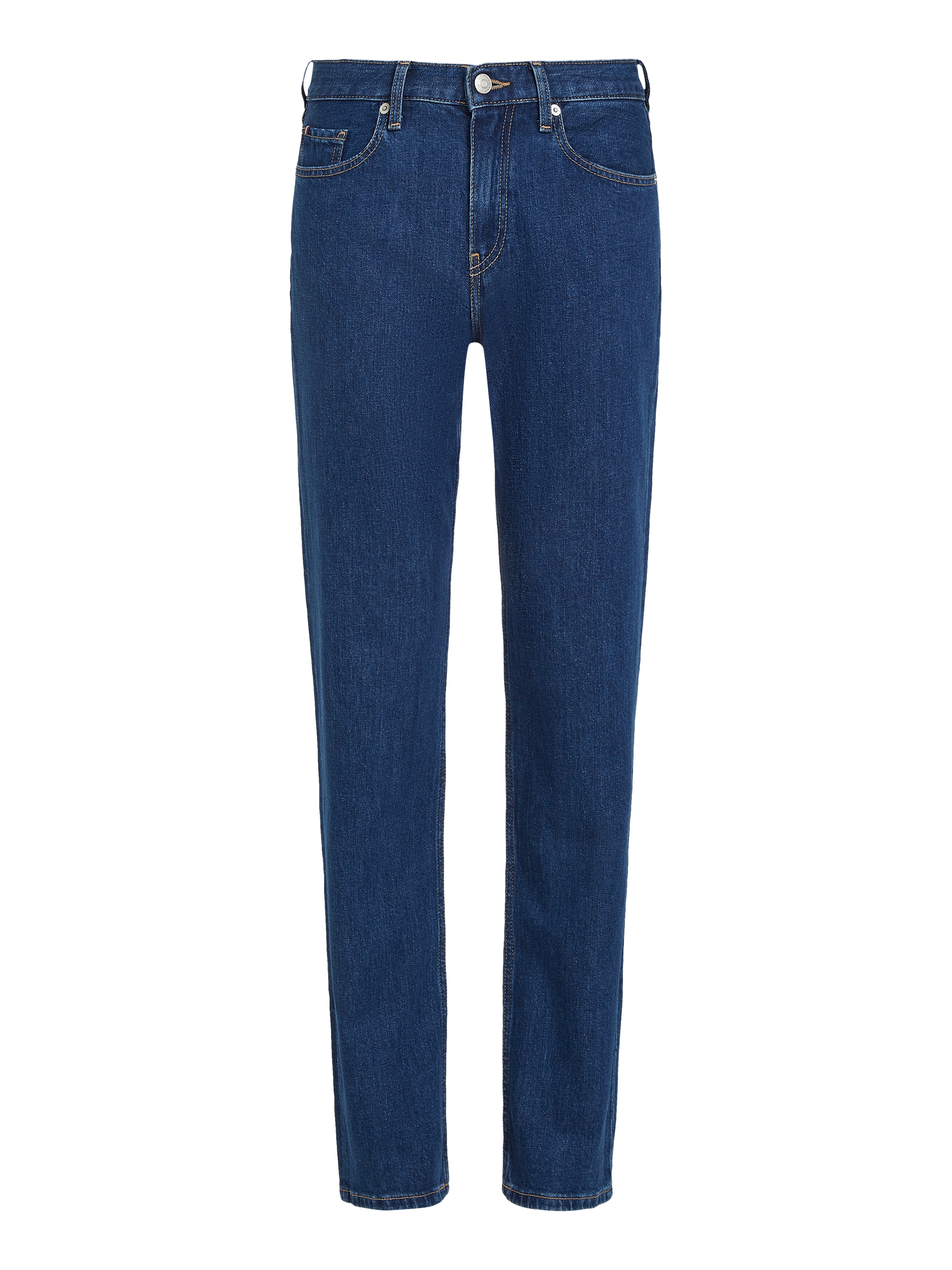 Tommy Hilfiger Straight-Jeans »CLASSIC STRAIGHT RW ECRU«, mit Logo-Badge, in Knöchellänge