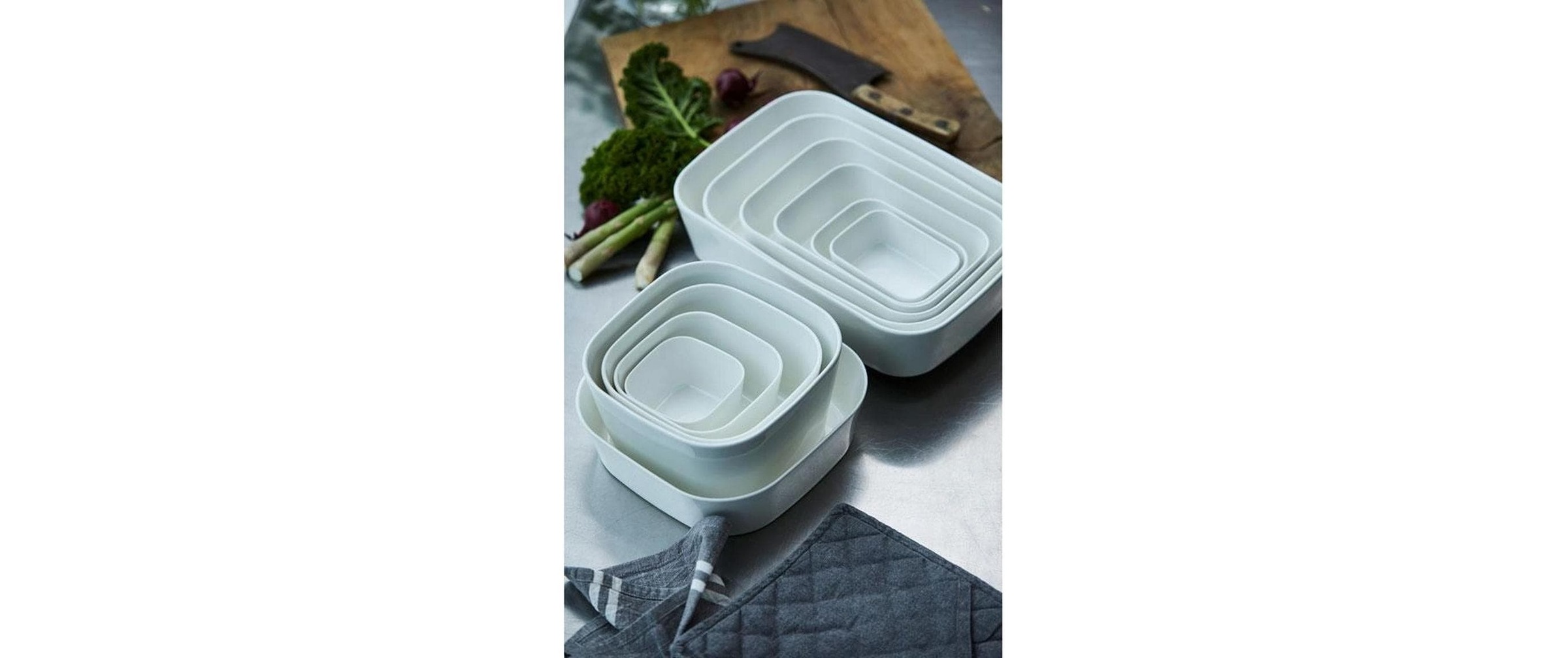   Plat à four »Rosti Modula Eckig« céramique | porcelaine coque ignifuge
