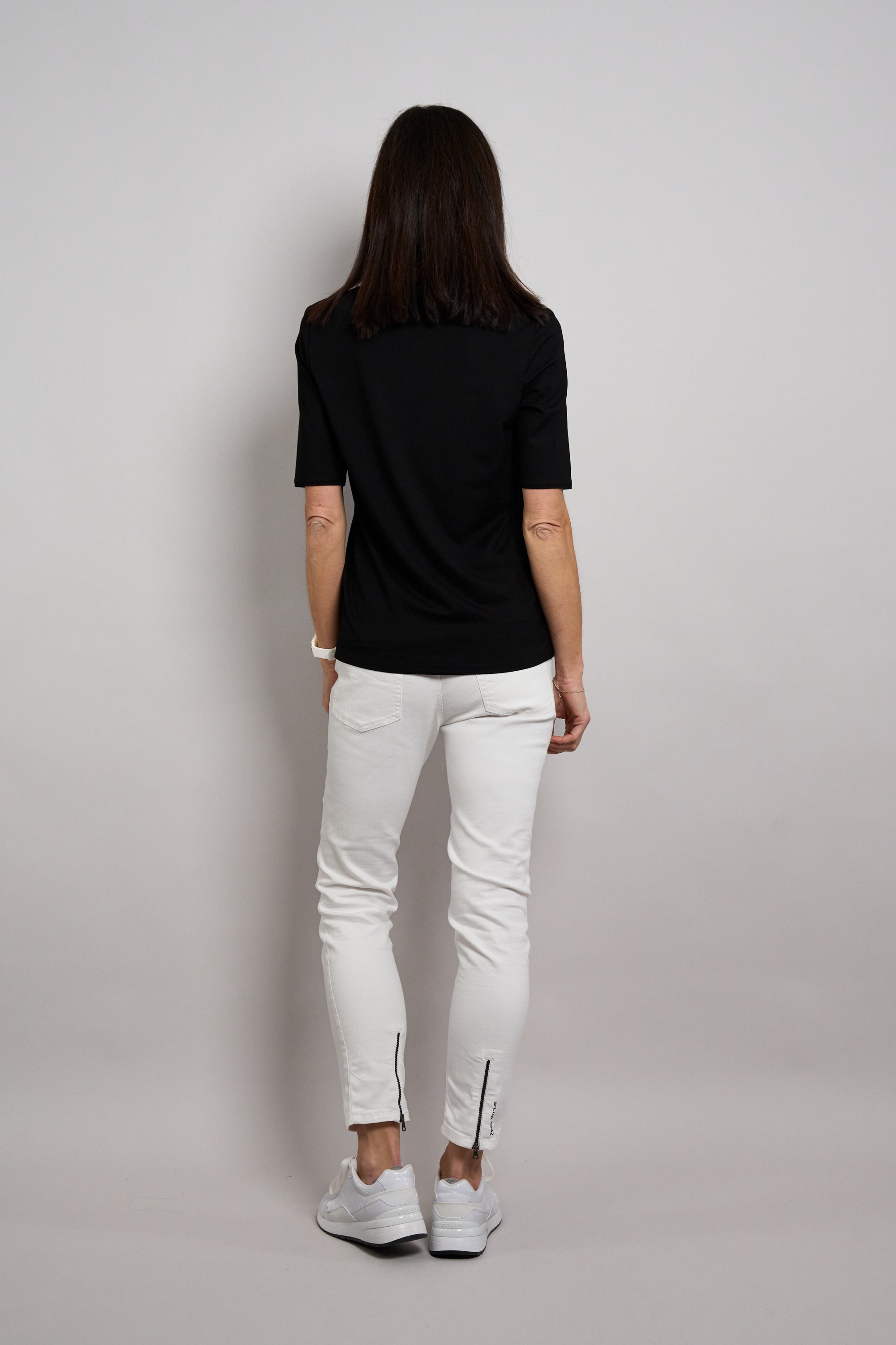 Seidel Moden V-Shirt mit Reissverschluss am Kragen - MADE IN GERMANY