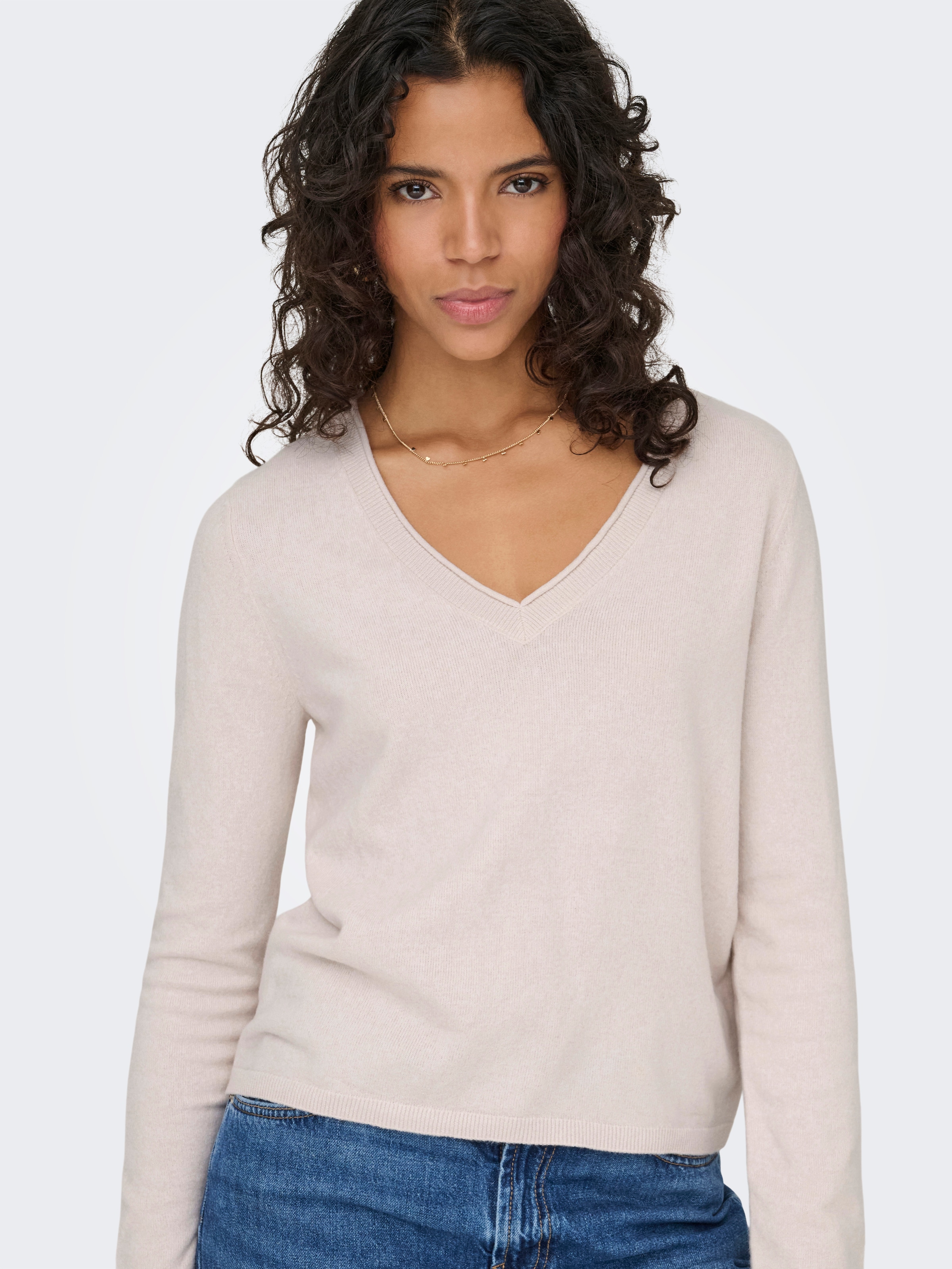 ONLY V-Ausschnitt-Pullover »ONLLOYAL LIFE LS V-NECK PULLO KNT NOOS«