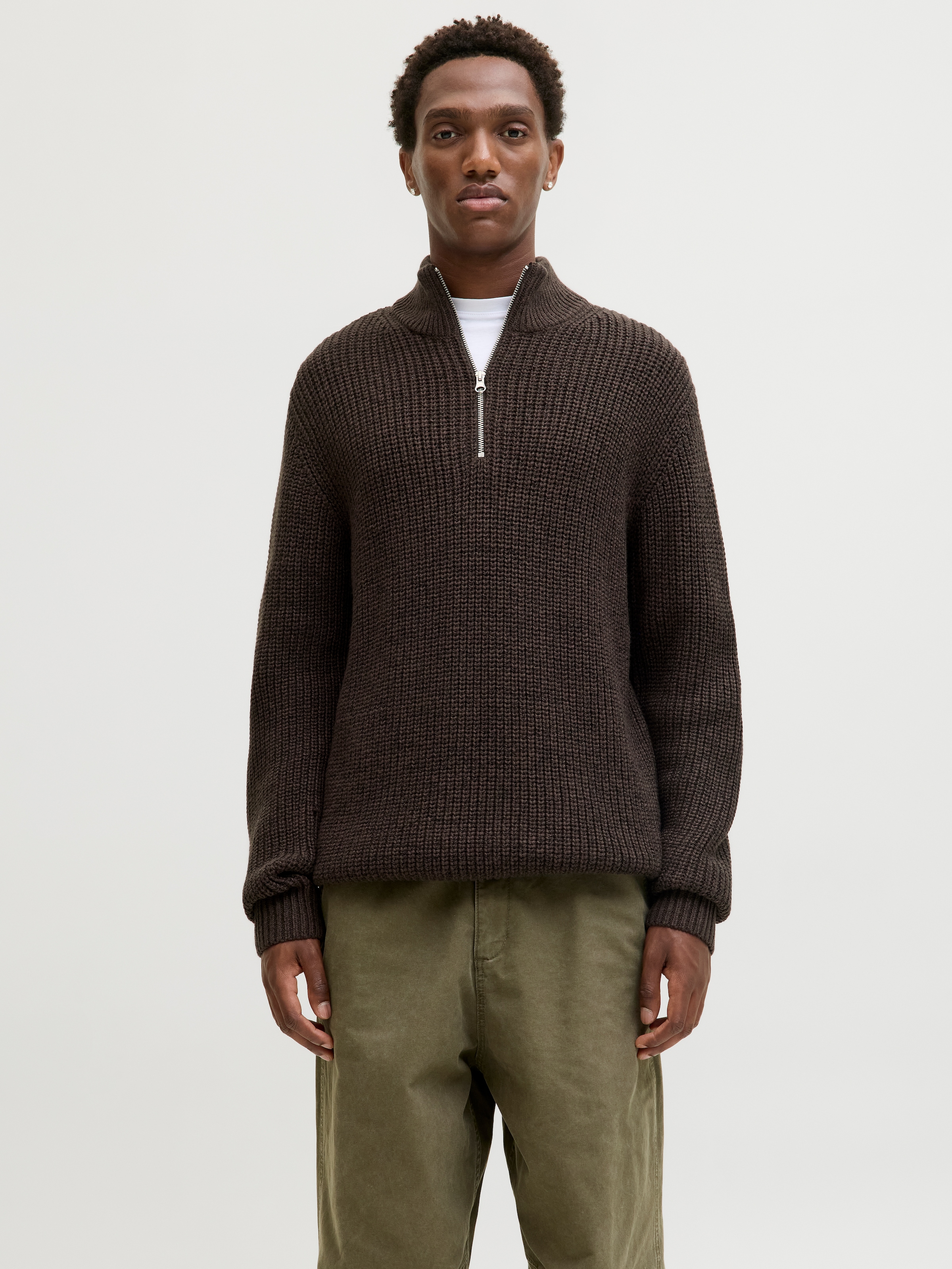 Image of Jack & Jones Troyer "JORBLEECKER KNIT HALF ZIP BF"