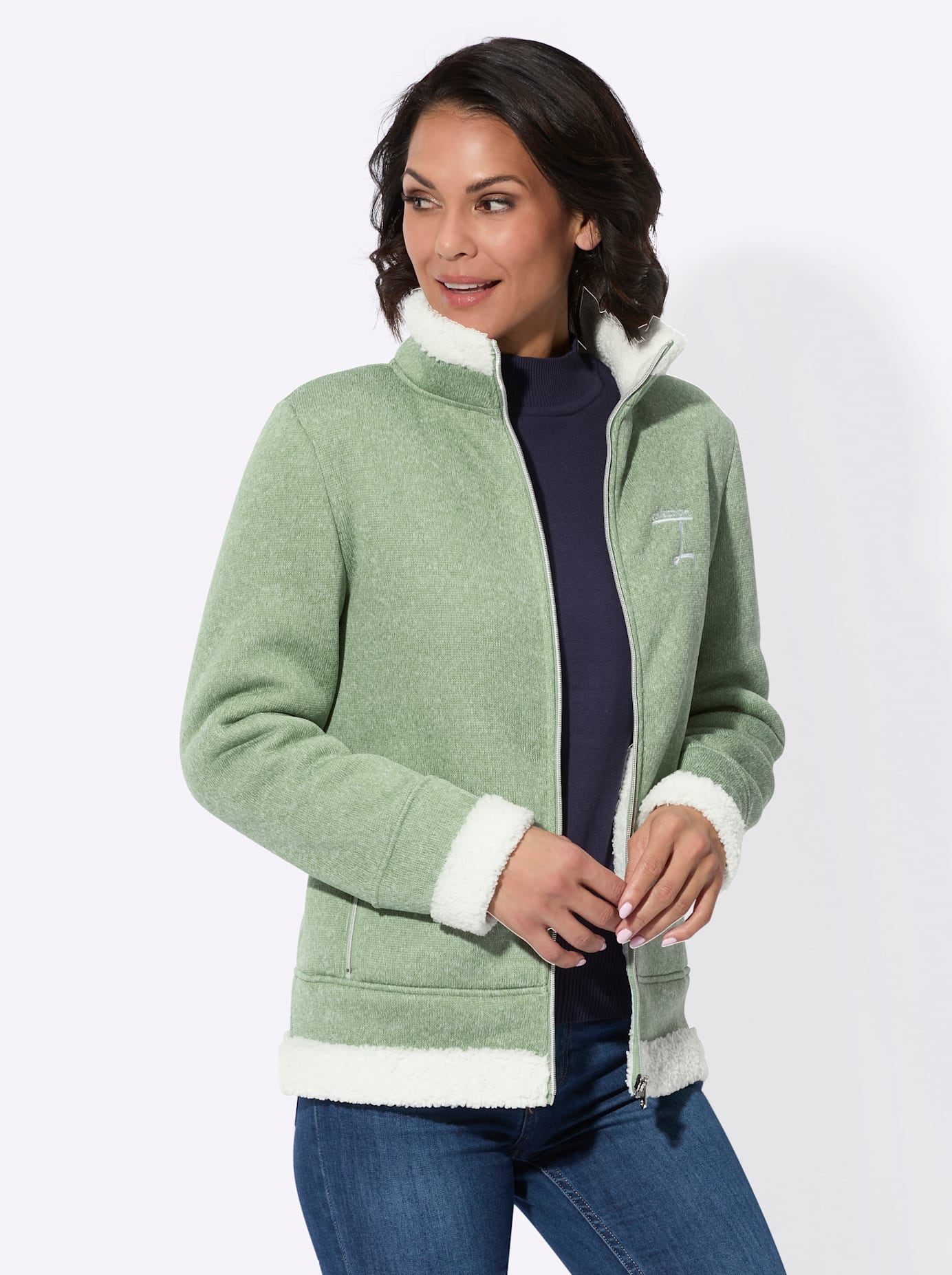 Casual Looks Strickfleecejacke