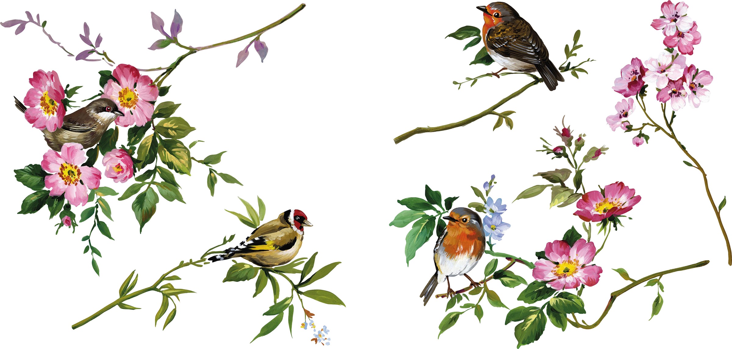 Image of Komar Fensterdekoration »Spring Fever«, (1 St.), 2 Bogen in der Grösse 31x31 cm bei Ackermann Versand Schweiz