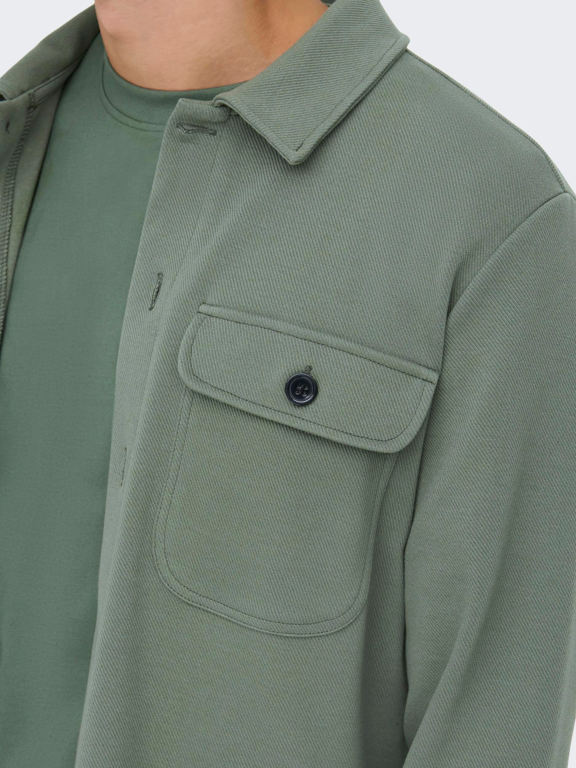 ONLY & SONS Langarmhemd »ONSNEWKODYL OVERSHIRT SWEAT NOOS«