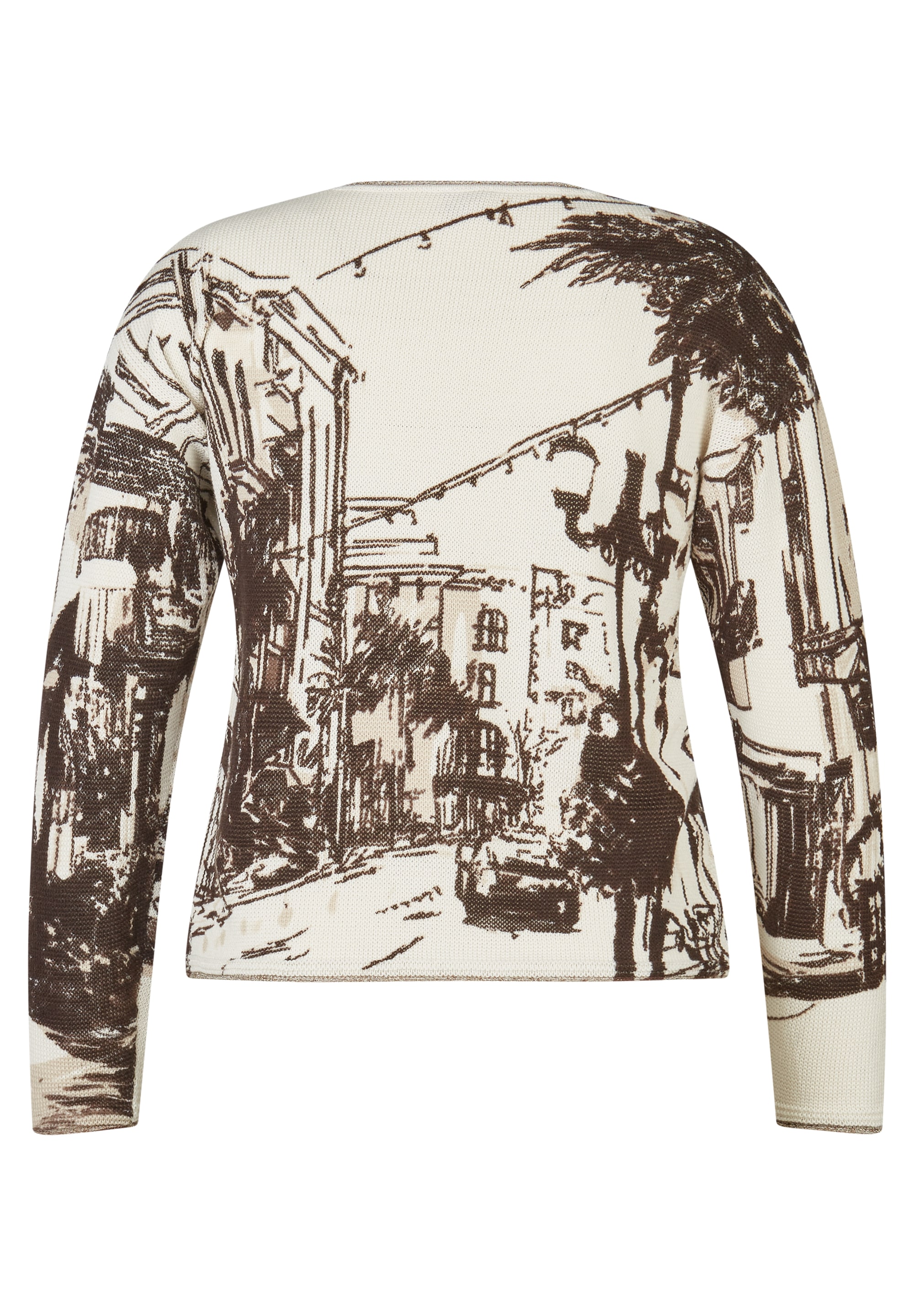 Rabe Strickpullover mit All-Over Print