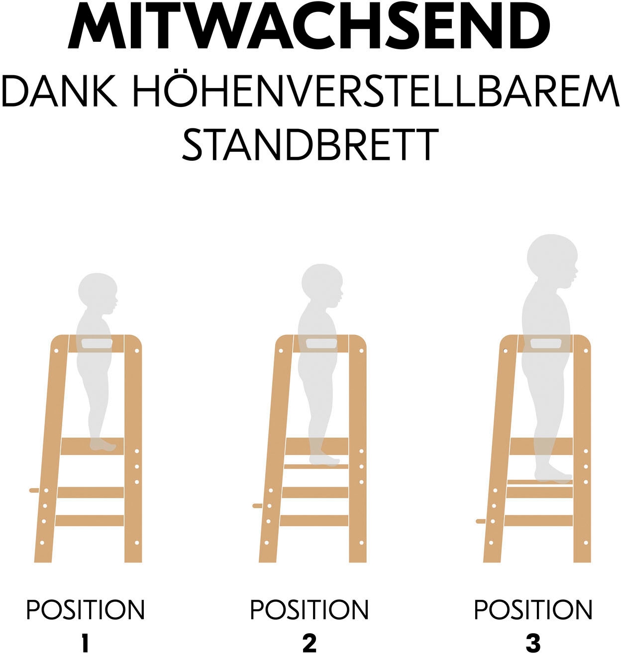 Hauck Assis-debout »Lernturm Learn N Explore, Natural« ()