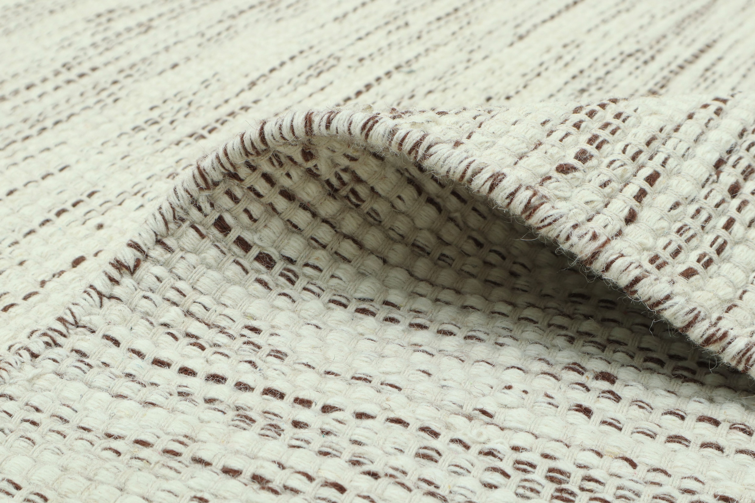 GOODproduct Teppich »Lirra, mit hohem Wollanteil, Wolle-Baumwoll-Mix« rechteckig 6 mm Höhe zeitloses Design, Webstruktur, Wohnzimmer, Schlafzimmer, Esszimmer