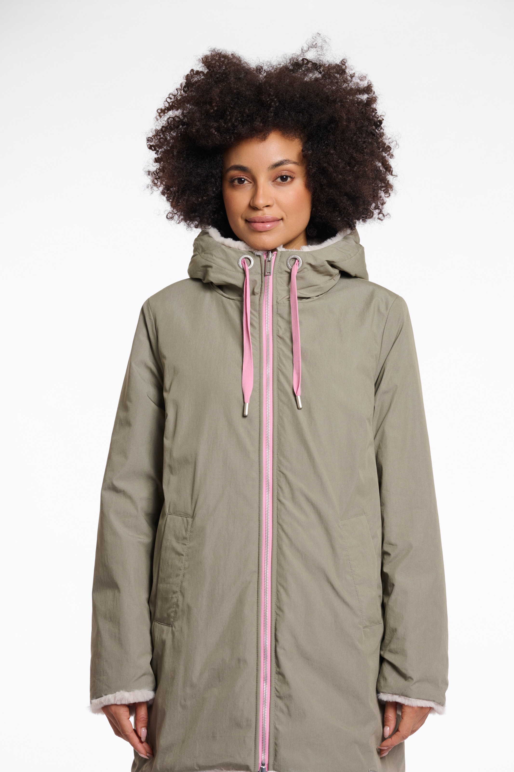 Image of Rino & Pelle Parka "JAVIN" mit Kapuze mit kontrastfarbenen Details