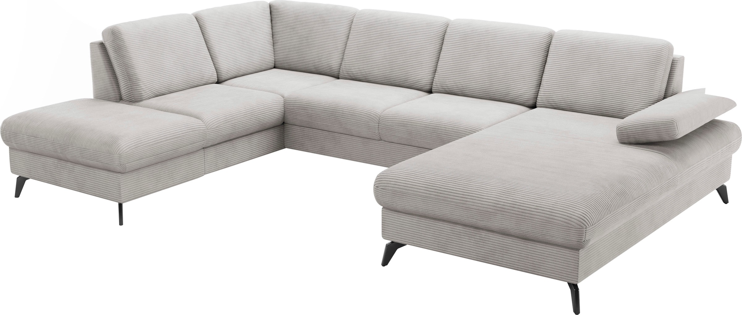 sit&more Wohnlandschaft »Morris Jubi U-Form«, inkl. Armteilfunktion und 1 Zierkissen, wahlweise mit Bettfunktion