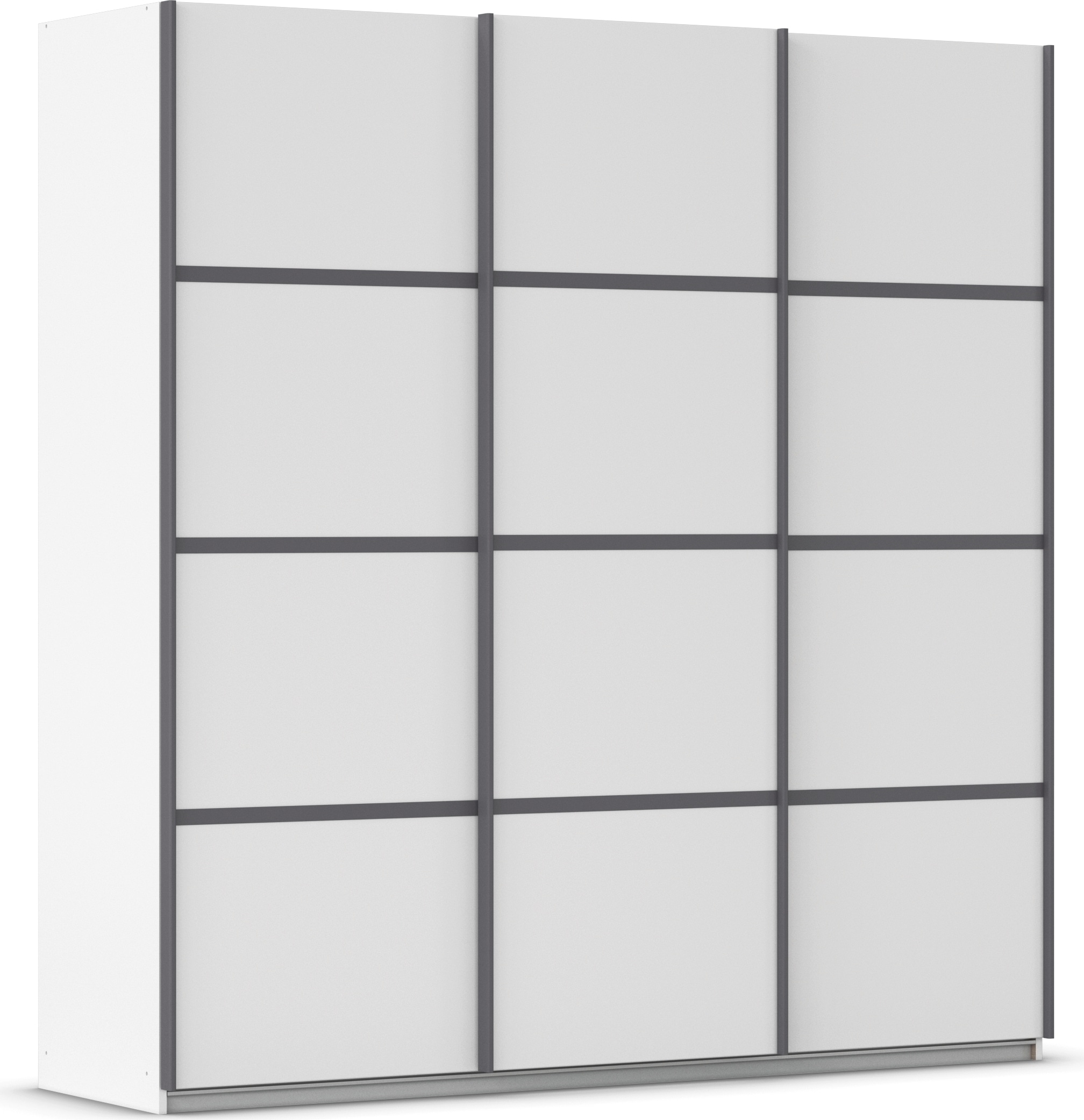 GOODproduct Armoires à vêtements »Mehrzweckschrank Aktenschrank Möbel Mietswohnung Schlafzimmer AVOLA« 3 finitions différentes BASIC/CLASSIC/PREMIUM (incl. soft-close),  avec élégantes moulures en chrome, noir ou blanc FABRIQUÉ EN ALLEMAGNE