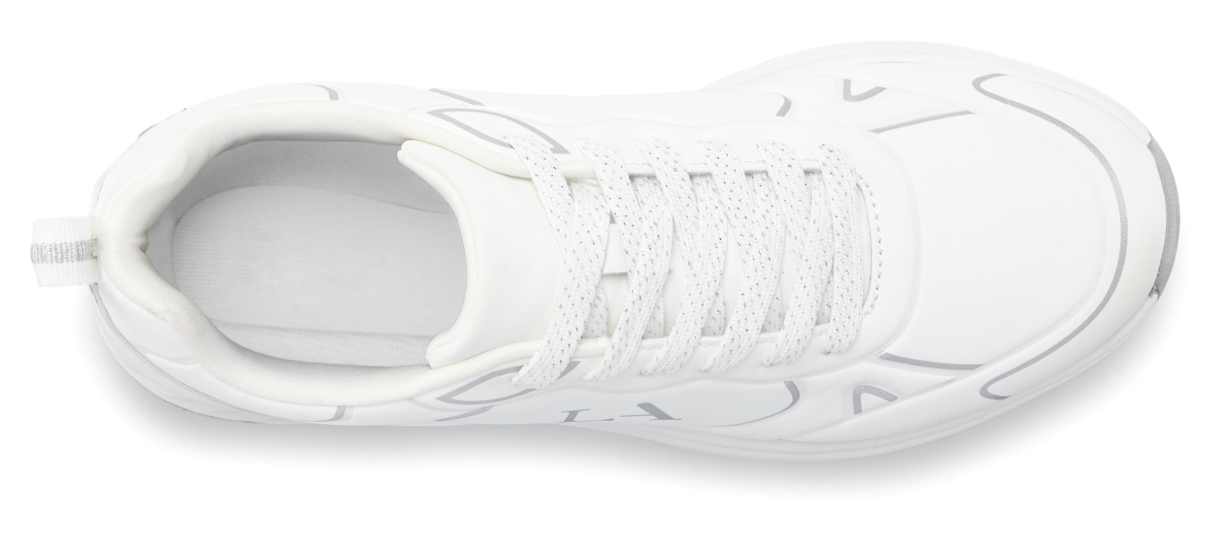 LASCANA Sneaker »Freizeitschuh, Schnürschuh«  mit Farbakzenten VEGAN