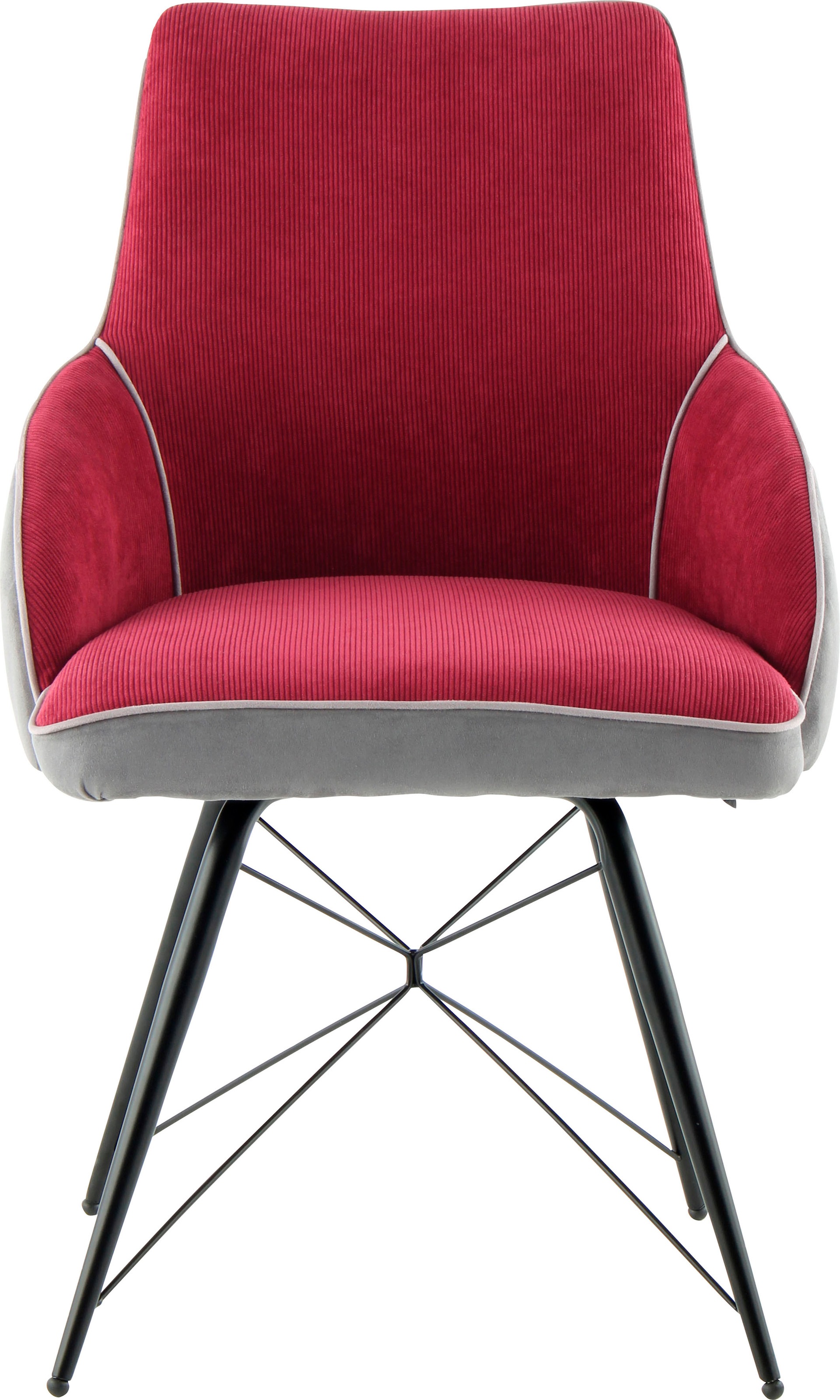 Kayoom Schalenstuhl »Stuhl Carol 125, Stuhl in attraktivem Retro-Look, zweifarbig gestaltet« (Set) 1 Stk.bequem, zweifarbig, angenehmes Sitzgefühl, zweifarbig gestaltet