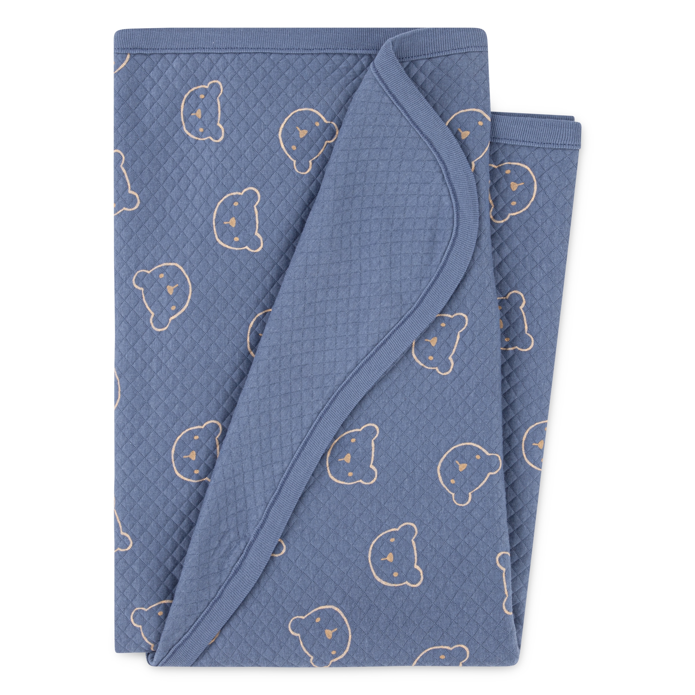 HUGGIES babywear Couverture pour bébé »HGHB QUILTED RECEIVING BLANKET« mit Teddy-Motiv, leicht gesteppt