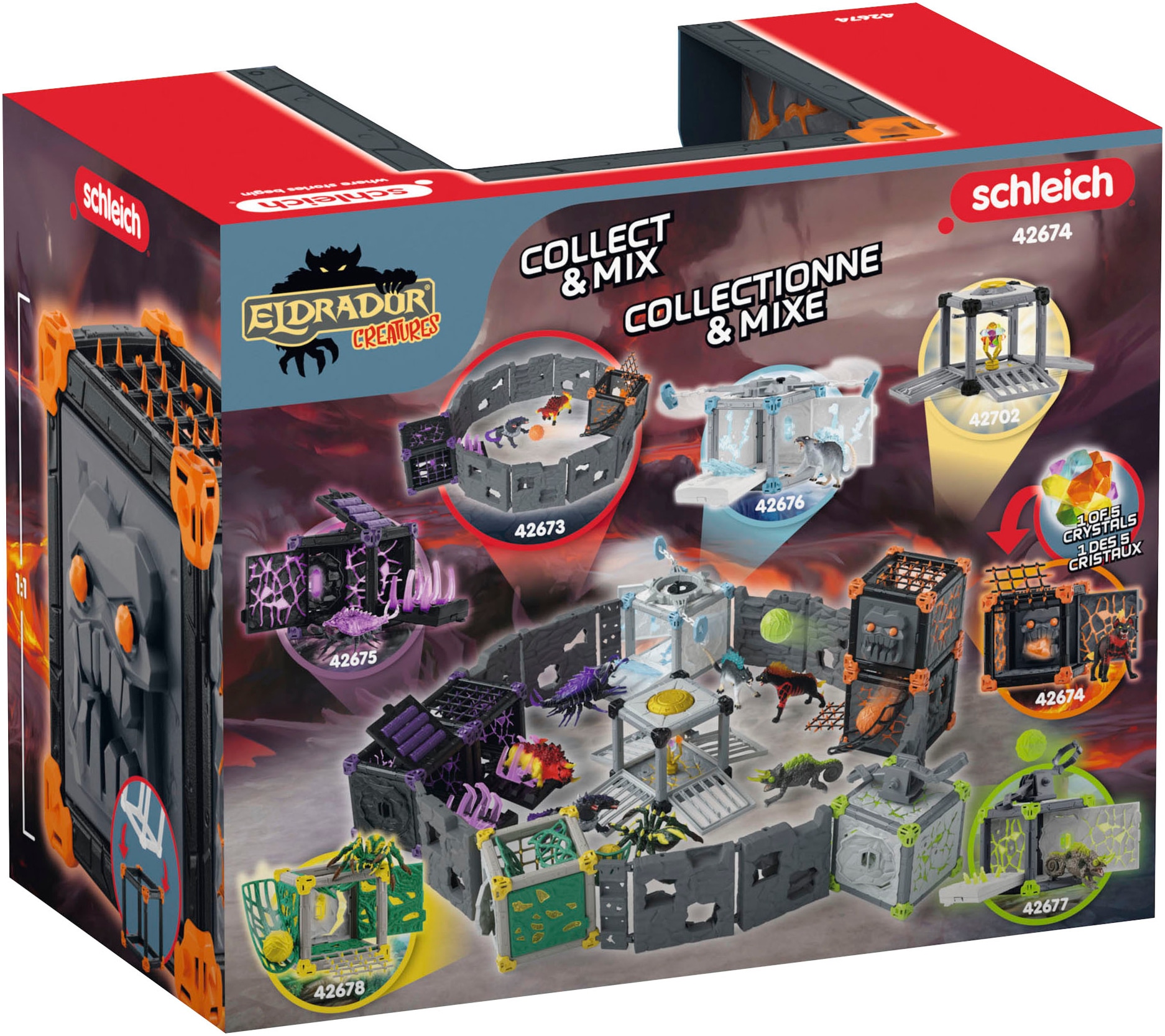 Schleich® Personnage de jeu »ELDRADOR® CREATURES, BattleCave Lavahyäne (42674)«