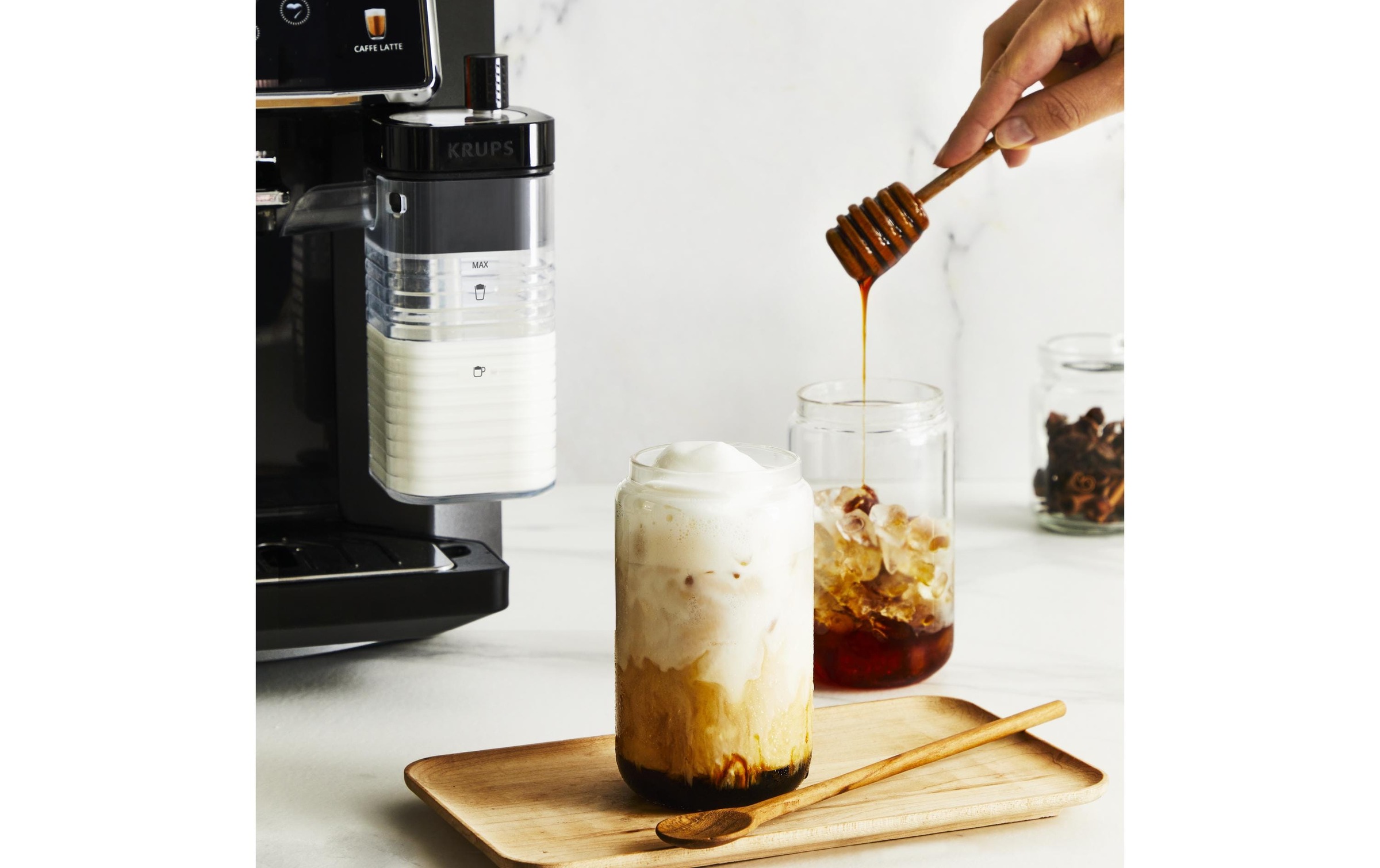 Krups Machine à café automatique »EA9128D Sensation Milk« 6 Kaffee- und Milchspezialitäten, aut. Reinigung, Metall-Brühgruppe