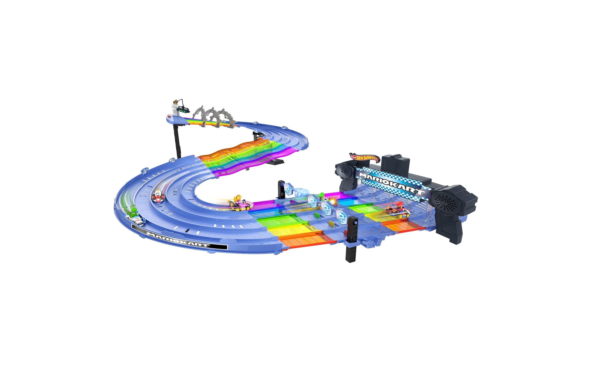 Hot Wheels Autorennbahn »Mario Kart Regenbogen«
