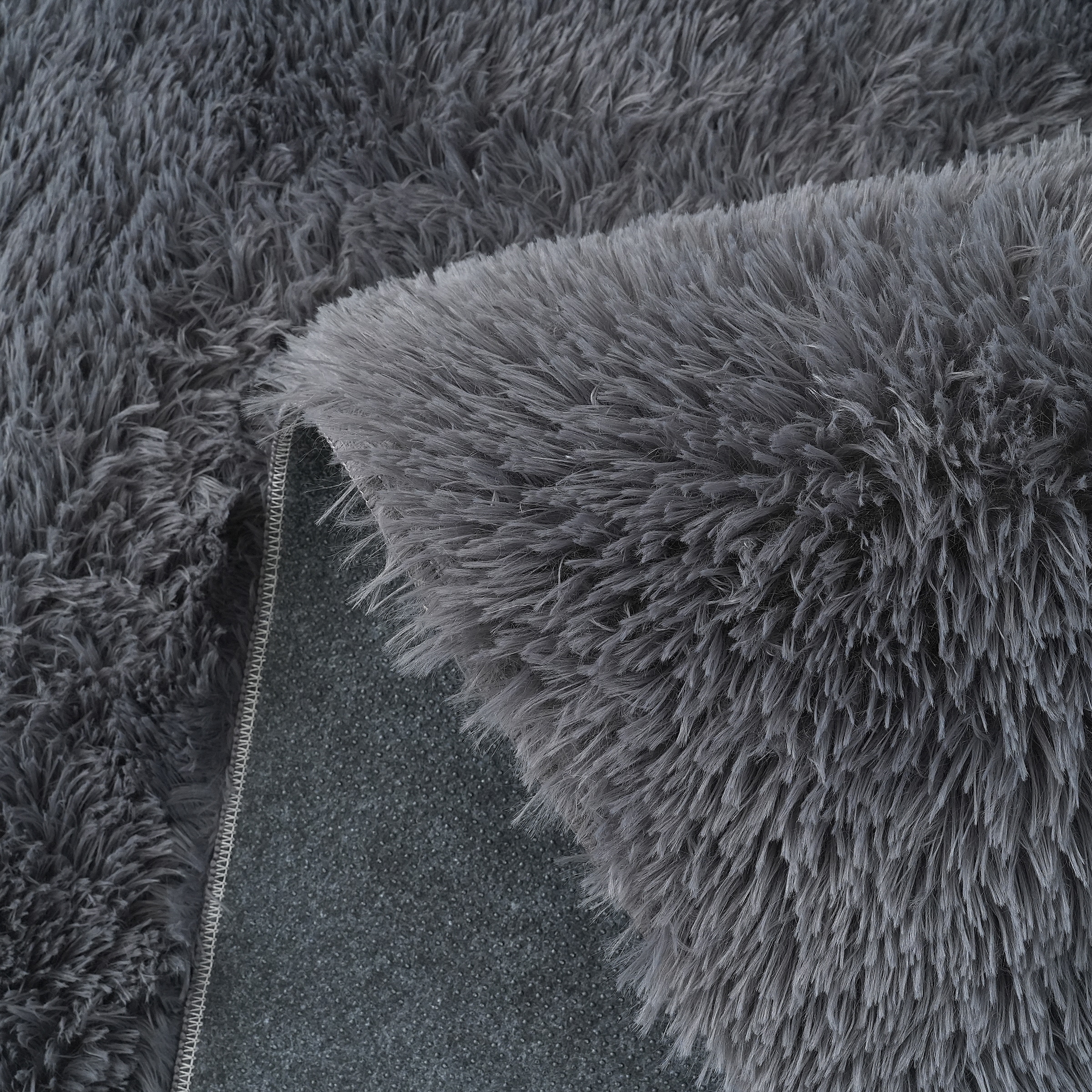 my home Hochflor-Teppich »Leava, besonders weich und kuschelig, leichter Glanz«, rechteckig, 37 mm Höhe, uni, Mikrofaser Teppiche, Plüsch, Wohnzimmer, Schlafzimmer, Esszimmer