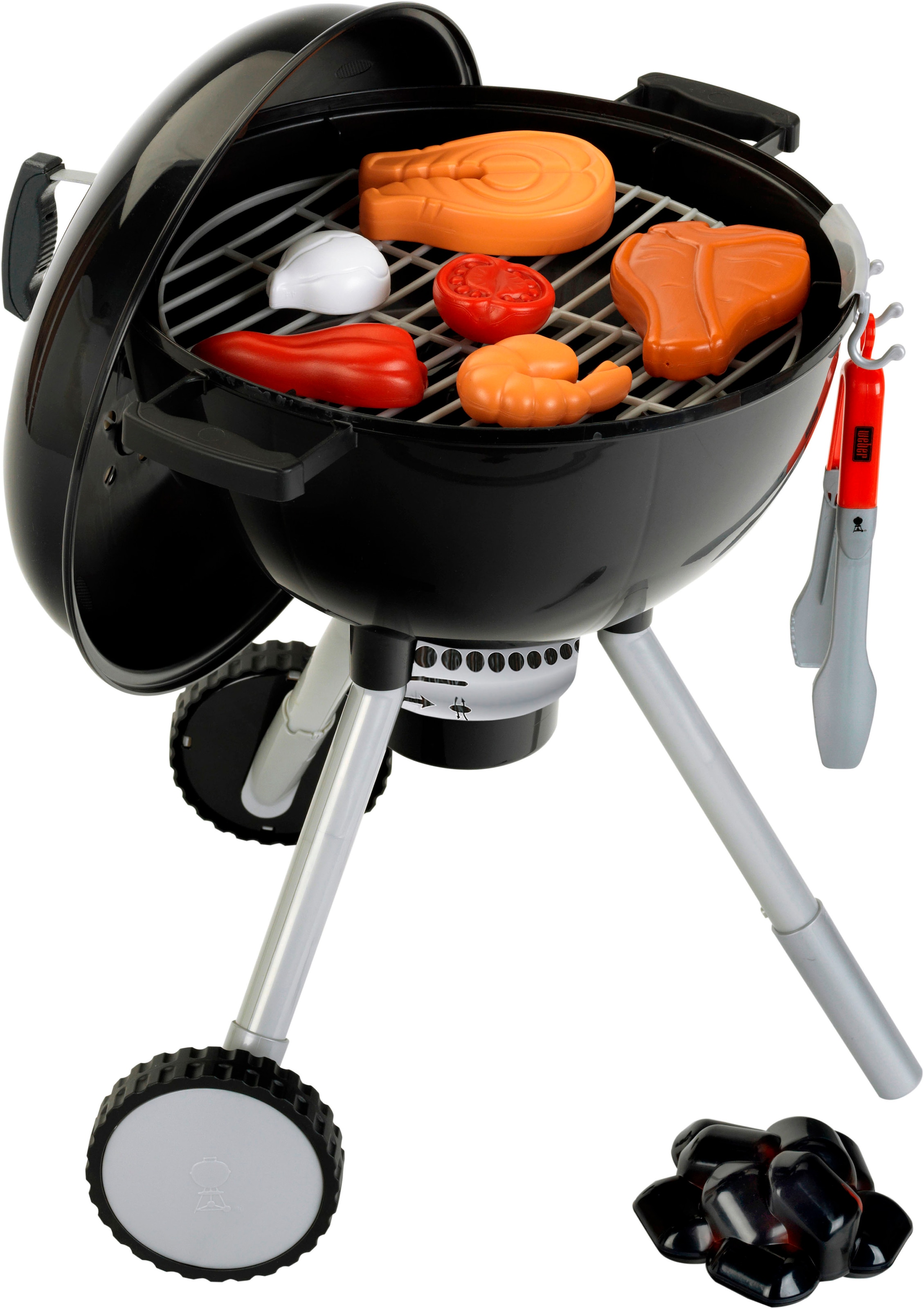 Image of Klein Kinder-Küchenset "Weber Spiel-Kugelgrill One Touch Premium" mit Licht und Sound, Made in Germany
