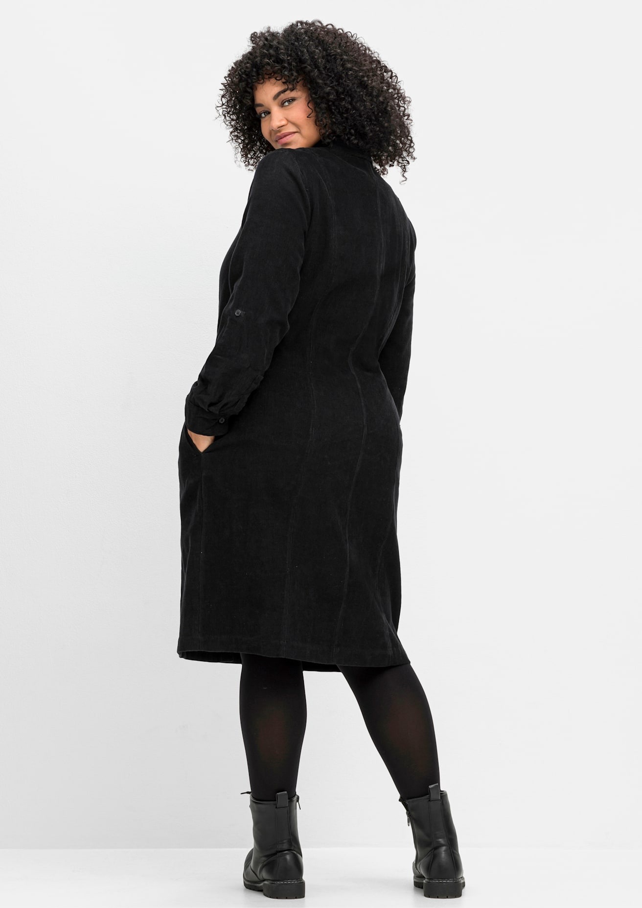 Sheego Blusenkleid »Cord-Kleid«