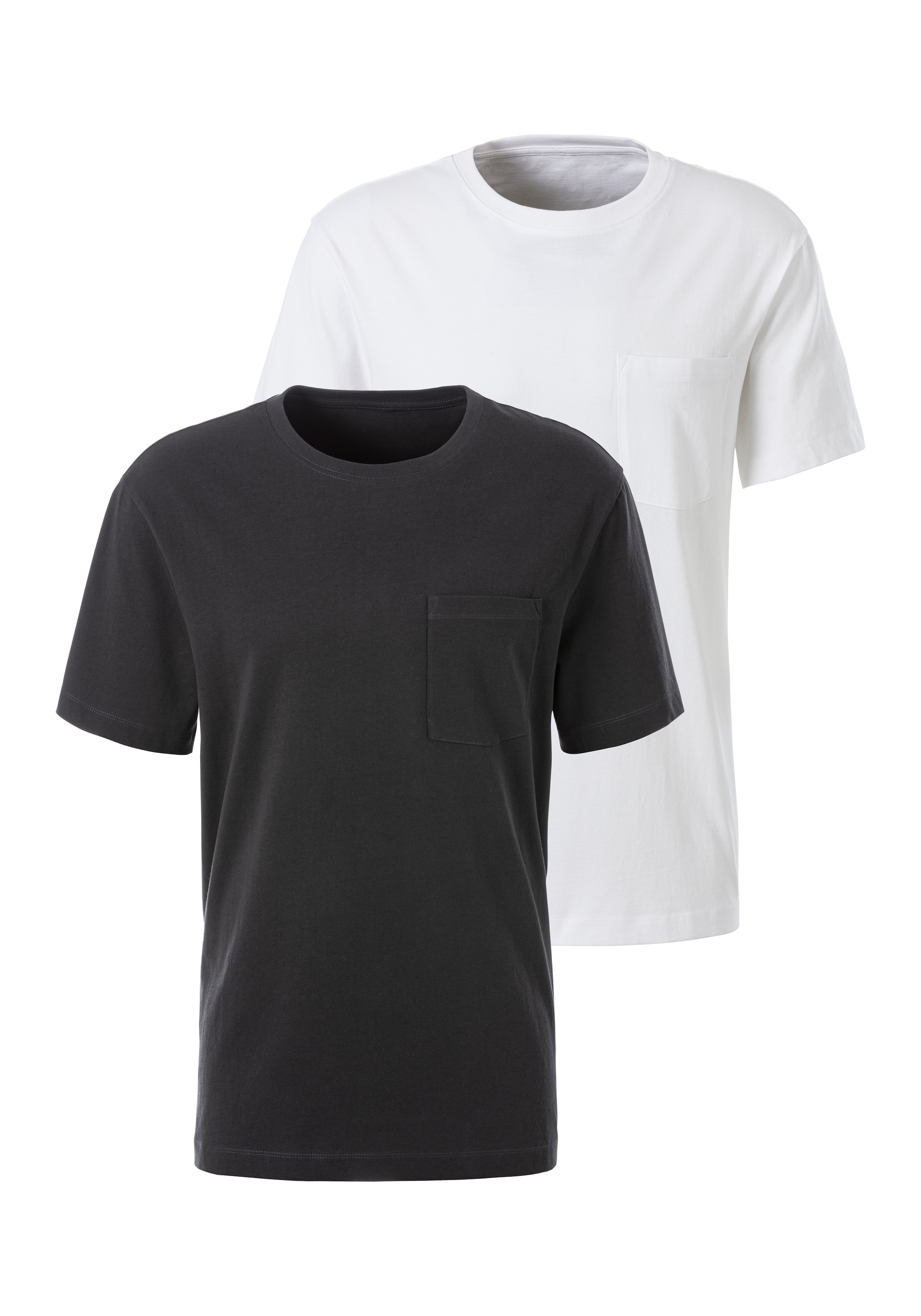 Image of John Devin T-Shirt 2er-Pack, 2 Stk. mit Brusttasche