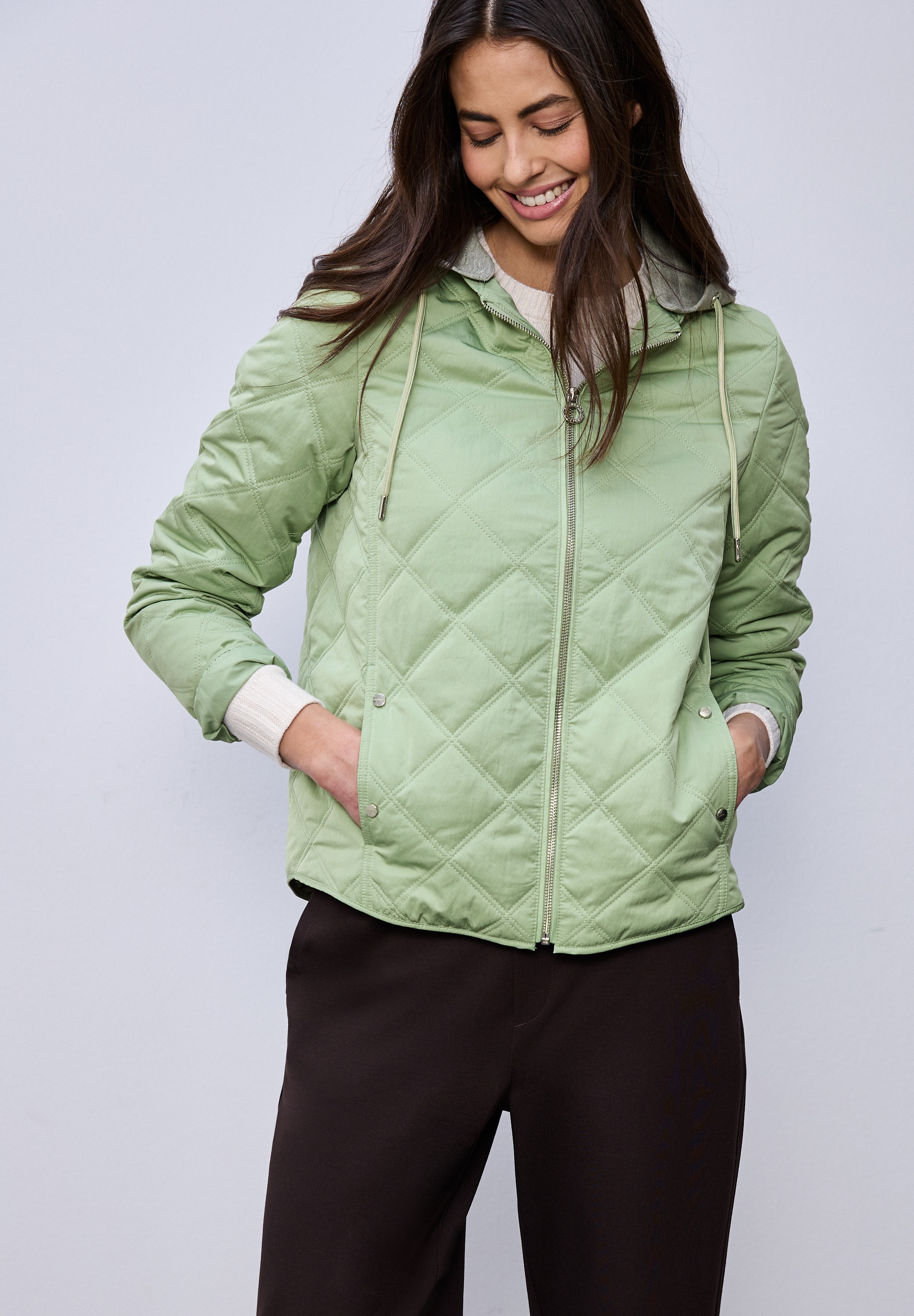 Image of STREET ONE Steppjacke mit Kapuze mit abnehmbarer Kapuze
