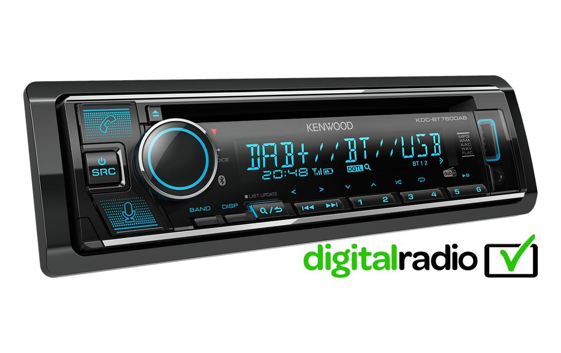 Kenwood Autoradio »KDC-BT760DAB 1 DIN«, (AM-Tuner-FM-Tuner-Digitalradio (DAB+) 200 W)